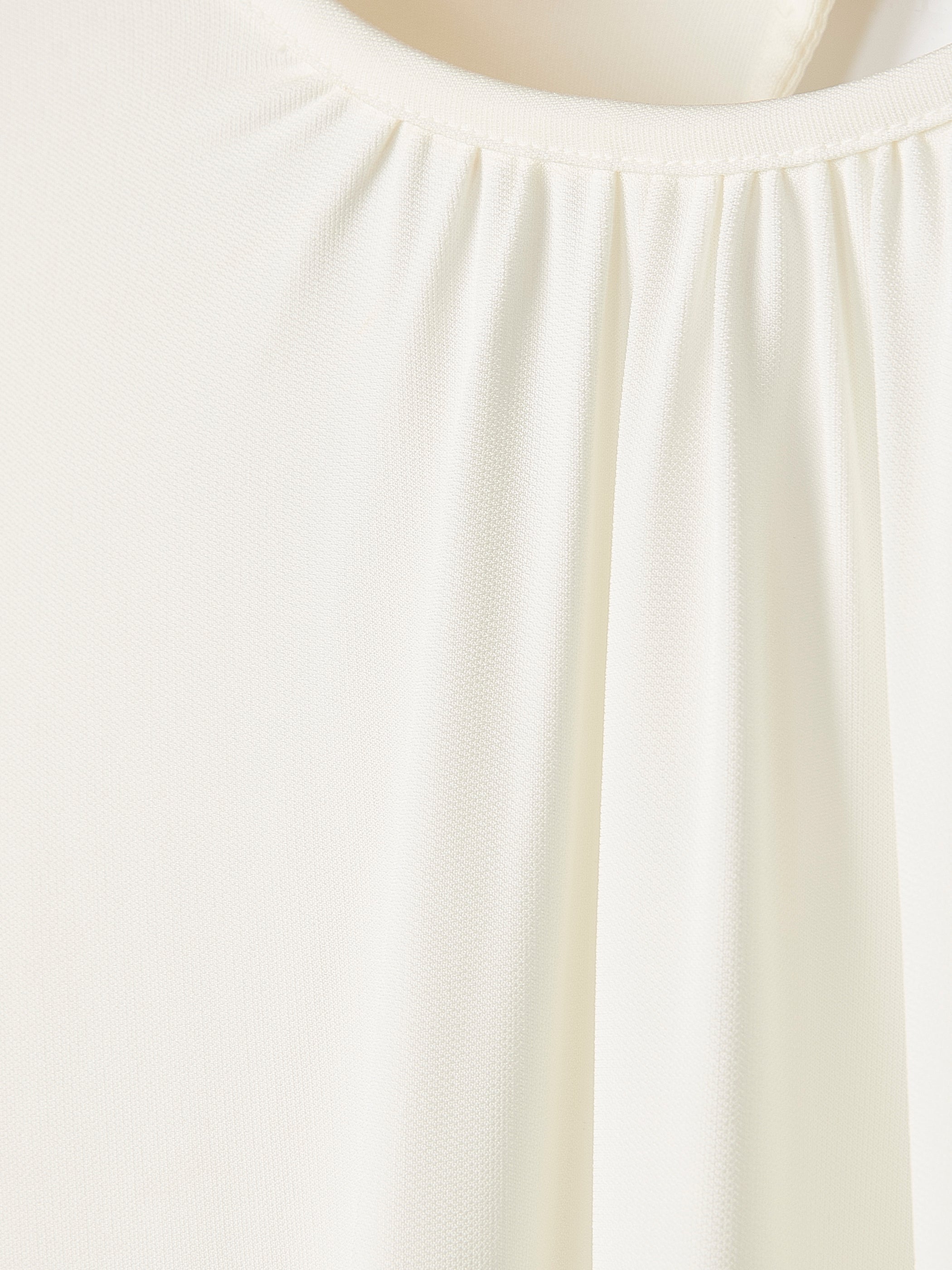RW&CO Long-Sleeve Top with Shirred Crew Neckline