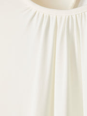 RW&CO Long-Sleeve Top with Shirred Crew Neckline