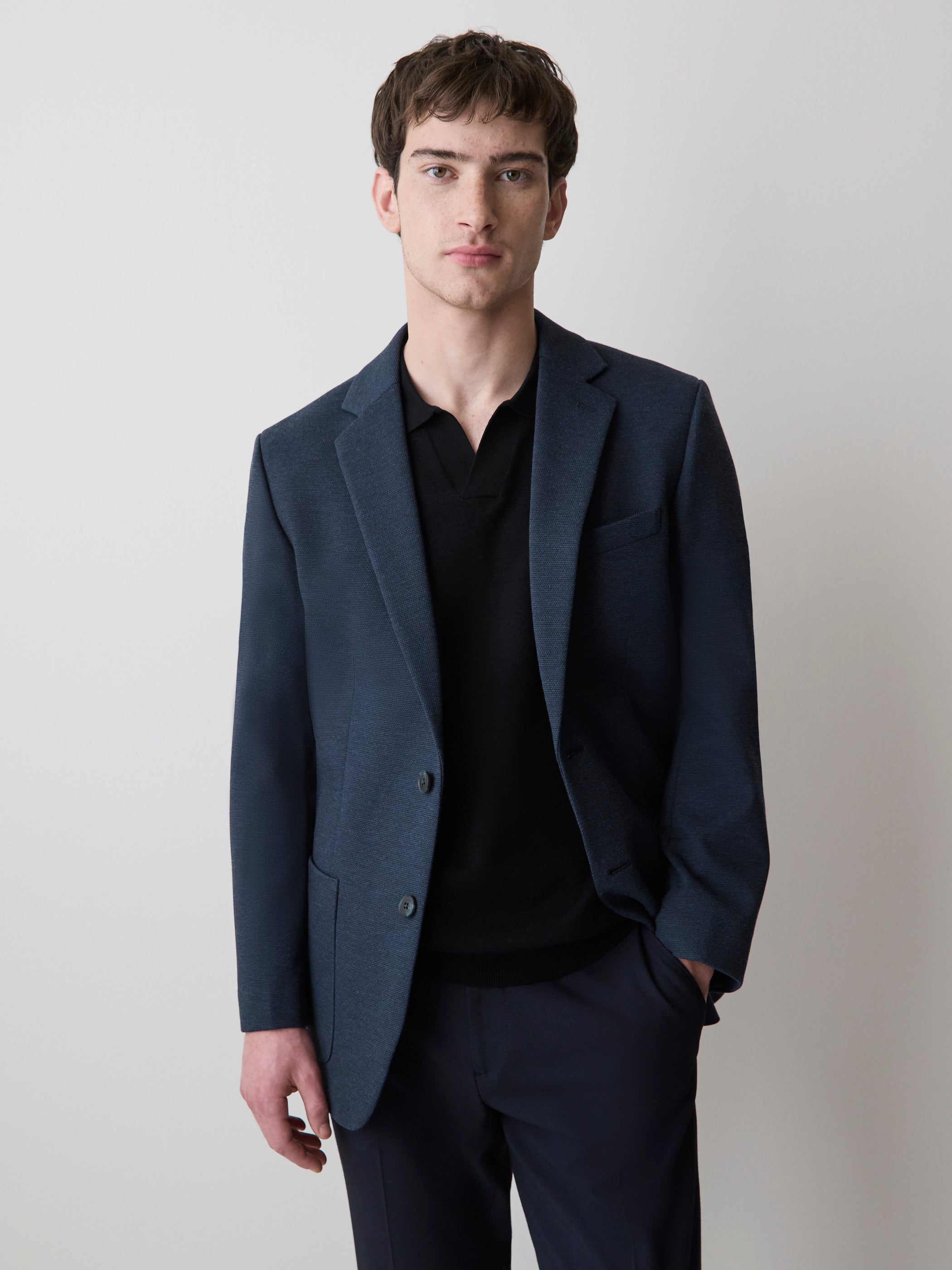 RW&CO Slim Fit Knit Blazer