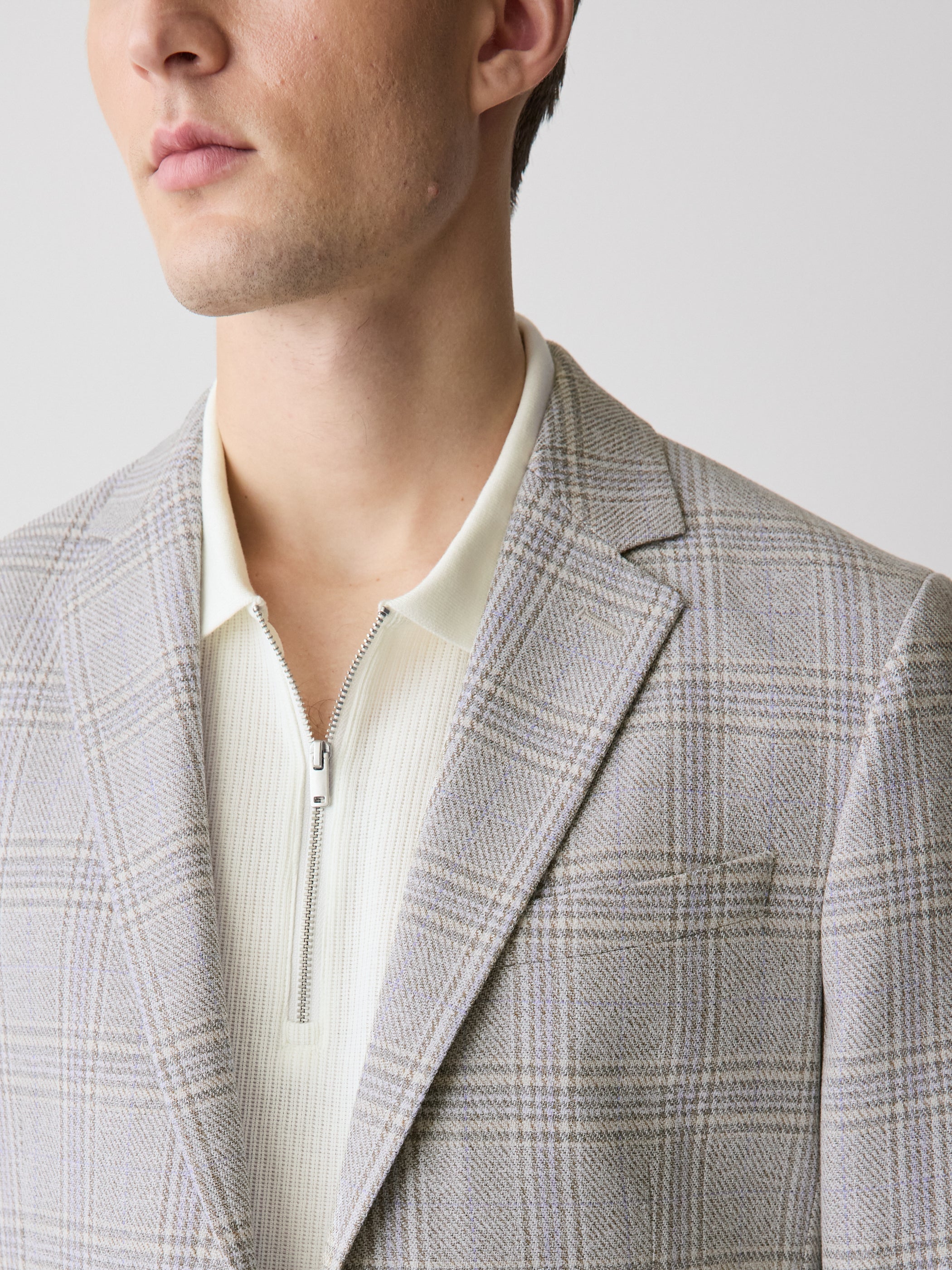 RW&CO Slim Fit Plaid Blazer