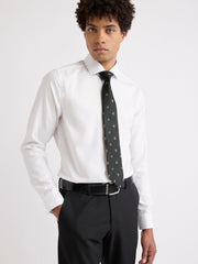RW&CO Wide Tie with Woven Pattern