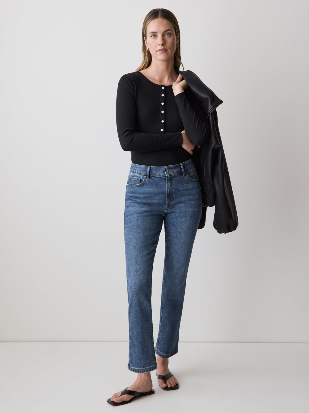 RW&CO Deep-Blue Mid-Rise Skinny Jeans