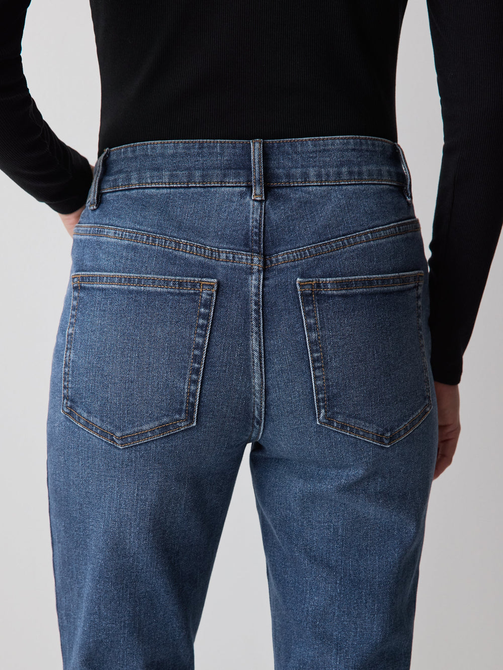 RW&CO Deep-Blue Mid-Rise Skinny Jeans