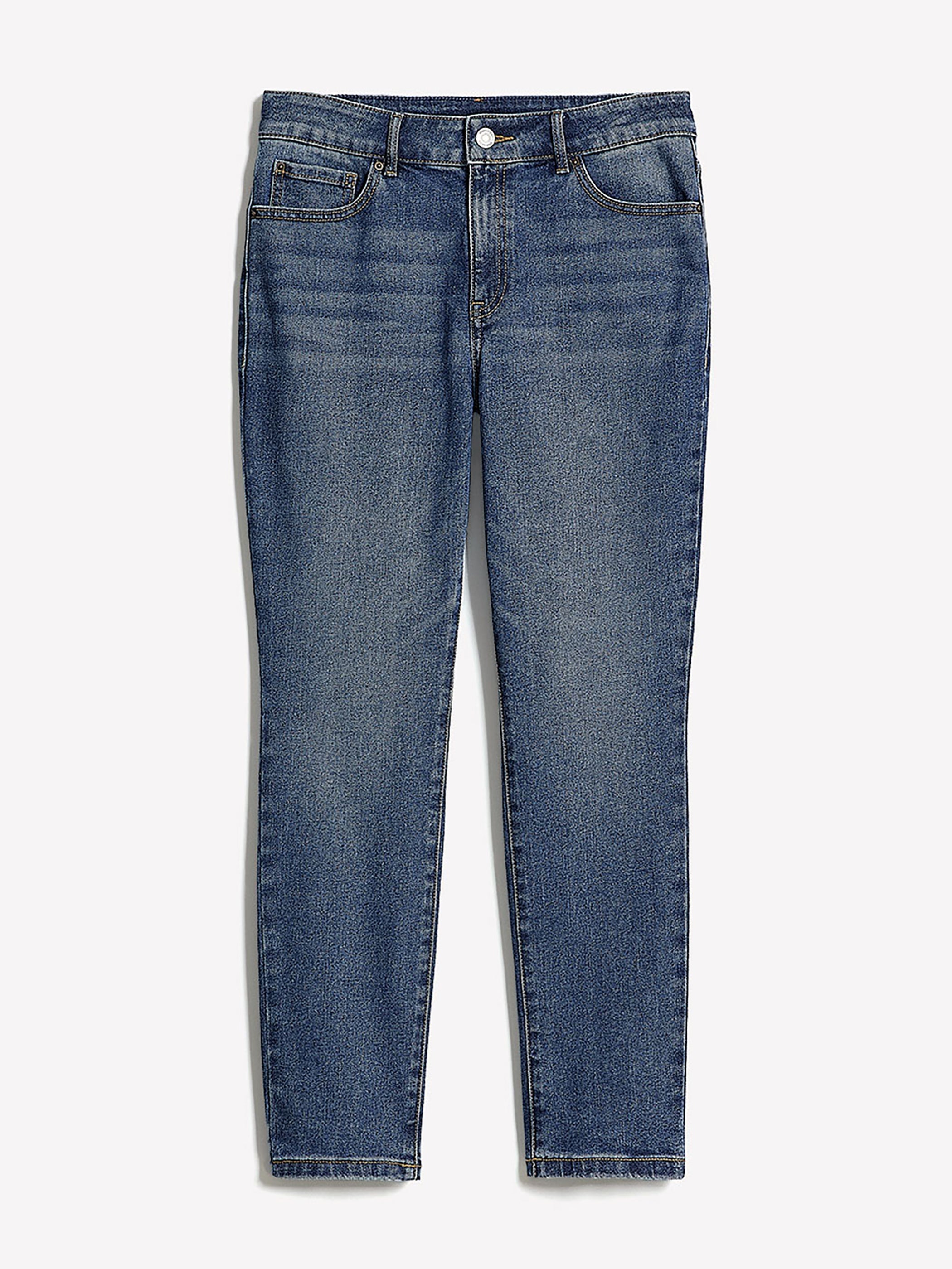 RW&CO Deep-Blue Mid-Rise Skinny Jeans