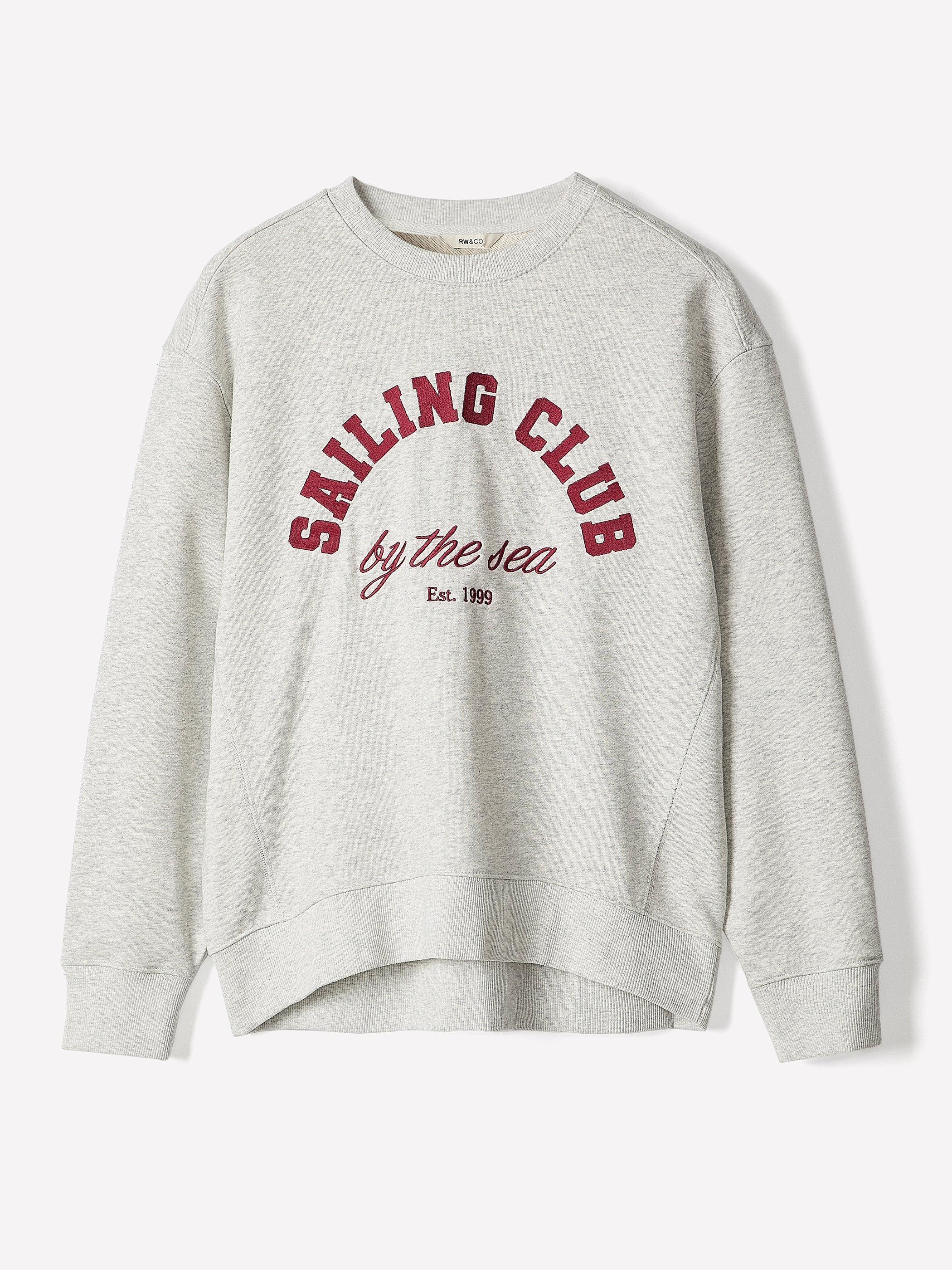 RW&CO Long-Sleeve Crew-Neck French Terry Sweatshirt