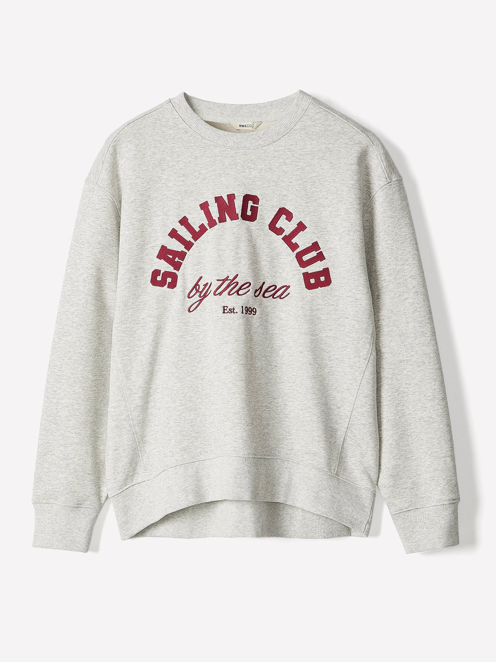 RW&CO Long-Sleeve Crew-Neck French Terry Sweatshirt