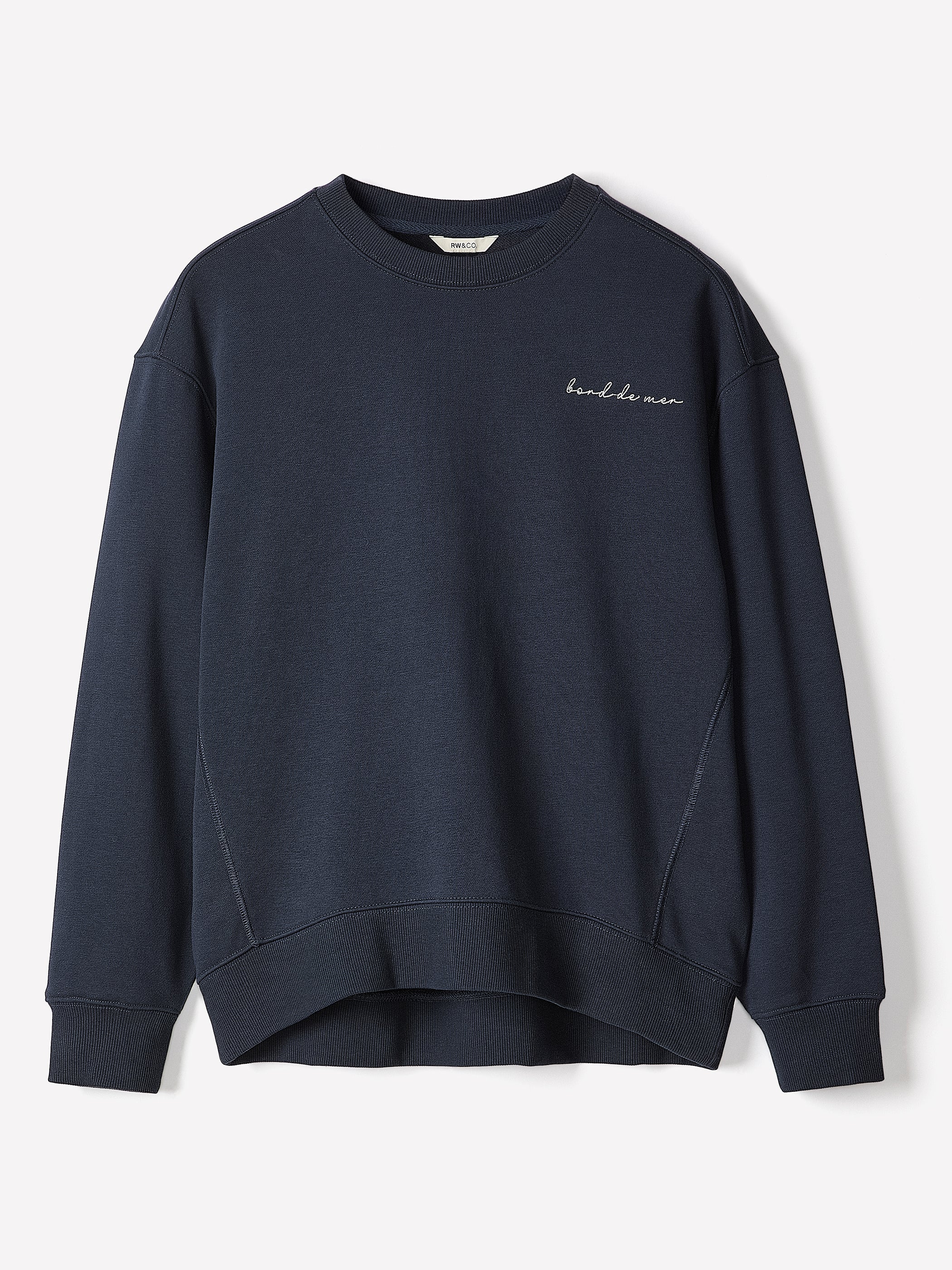 RW&CO Long-Sleeve Crew-Neck French Terry Sweatshirt