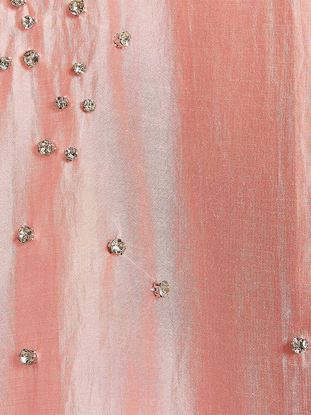 RW&CO Long-Sleeve Buttoned-Down Blouse with Rhinestones
