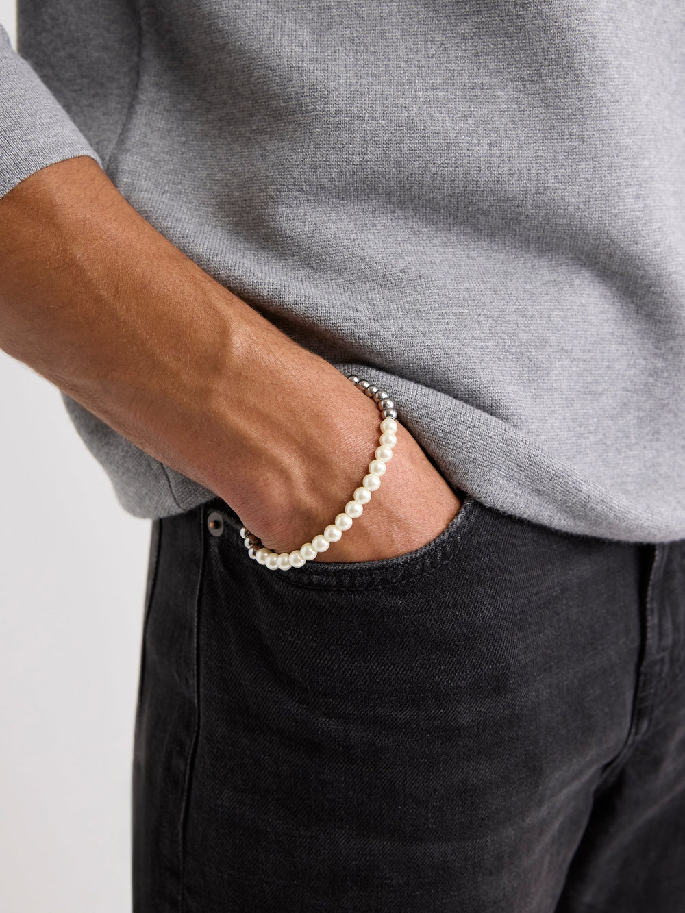 RW&CO Beaded Bracelet with Pearls