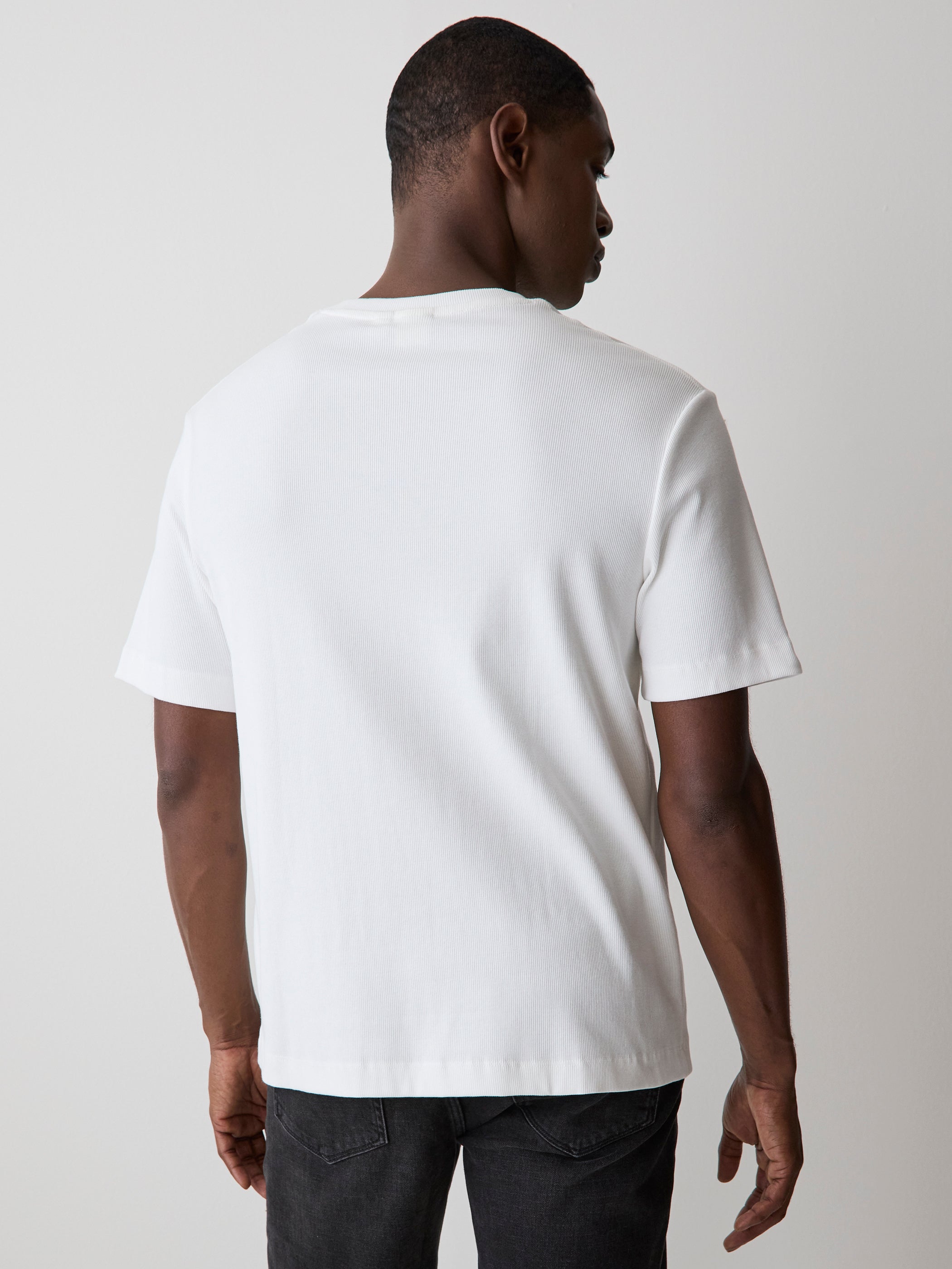 RW&CO Short-Sleeve Crew-Neck Ribbed Tee