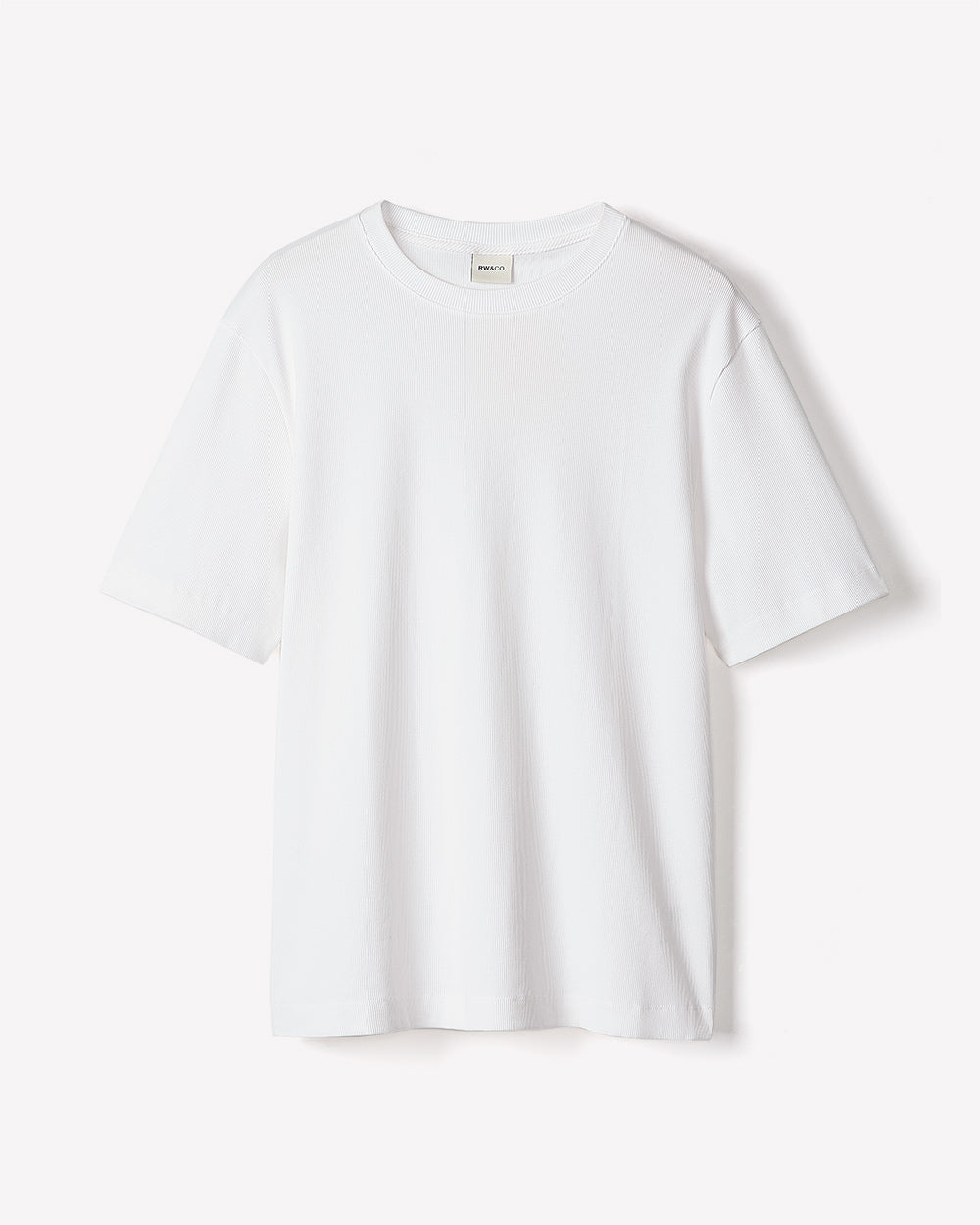 RW&CO Short-Sleeve Crew-Neck Ribbed Tee