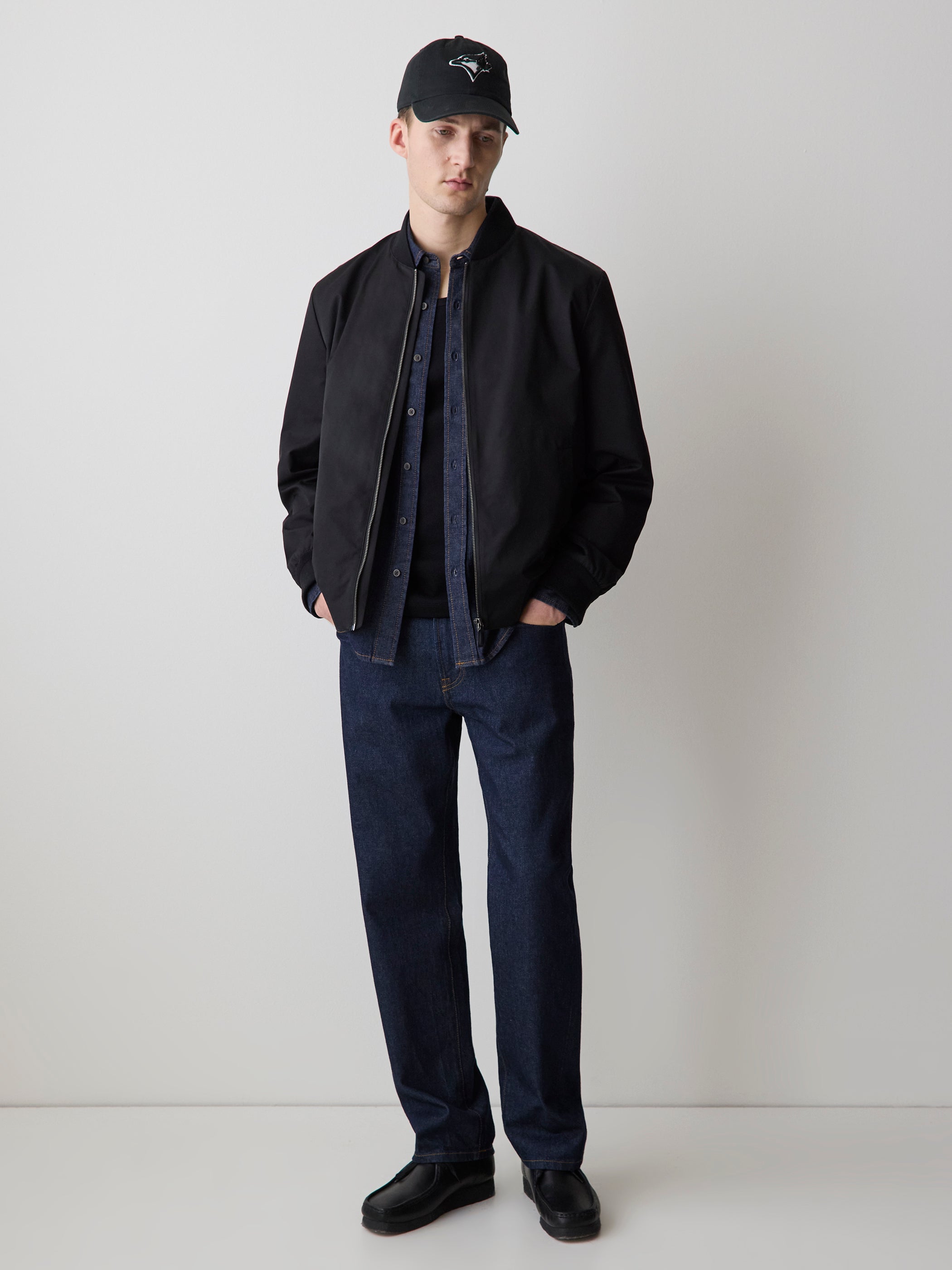 RW&CO Black Twill Bomber Jacket