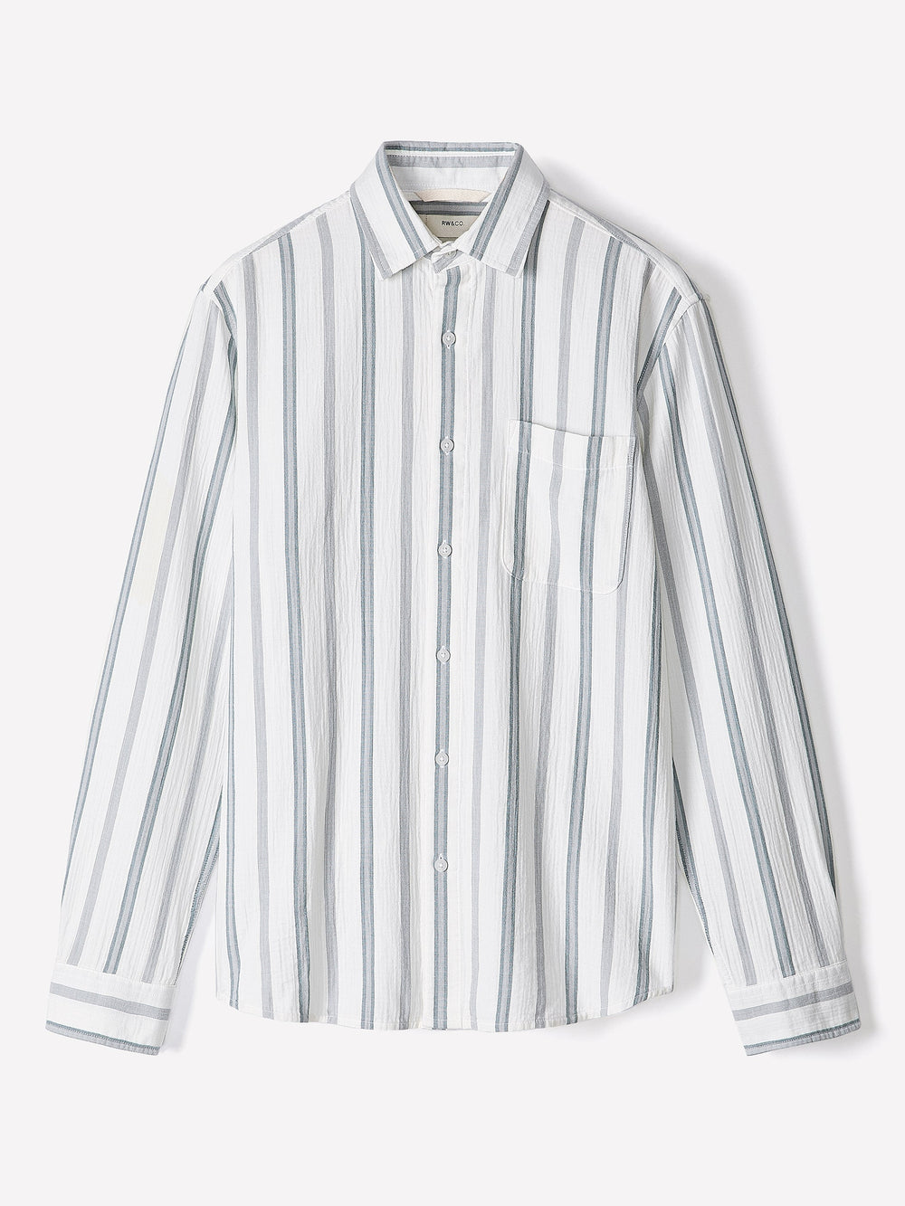 RW&CO Striped Long-Sleeve Gauze Shirt
