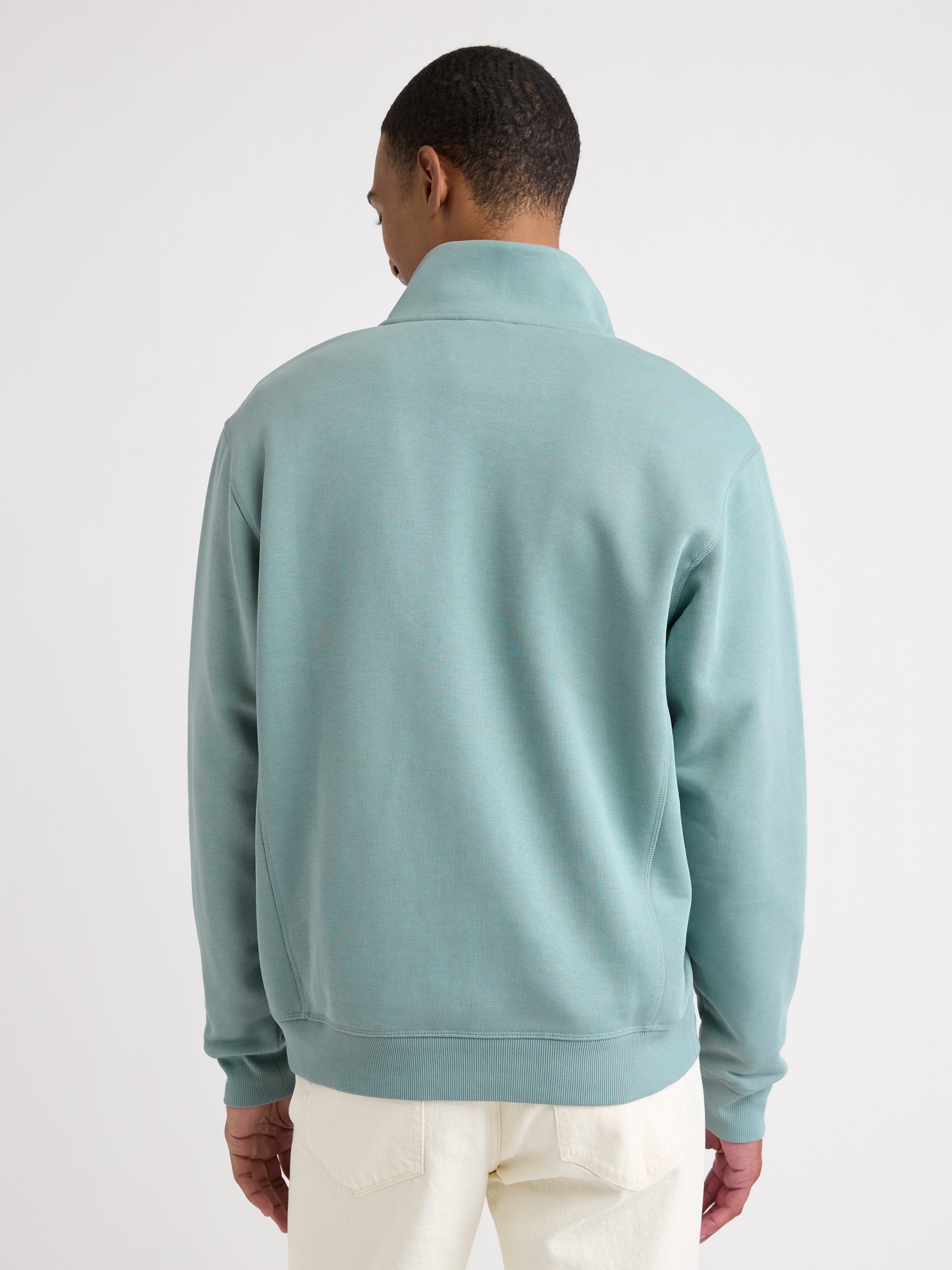 RW&CO Long-Sleeve Quarter-Zip Mock-Neck Sweater