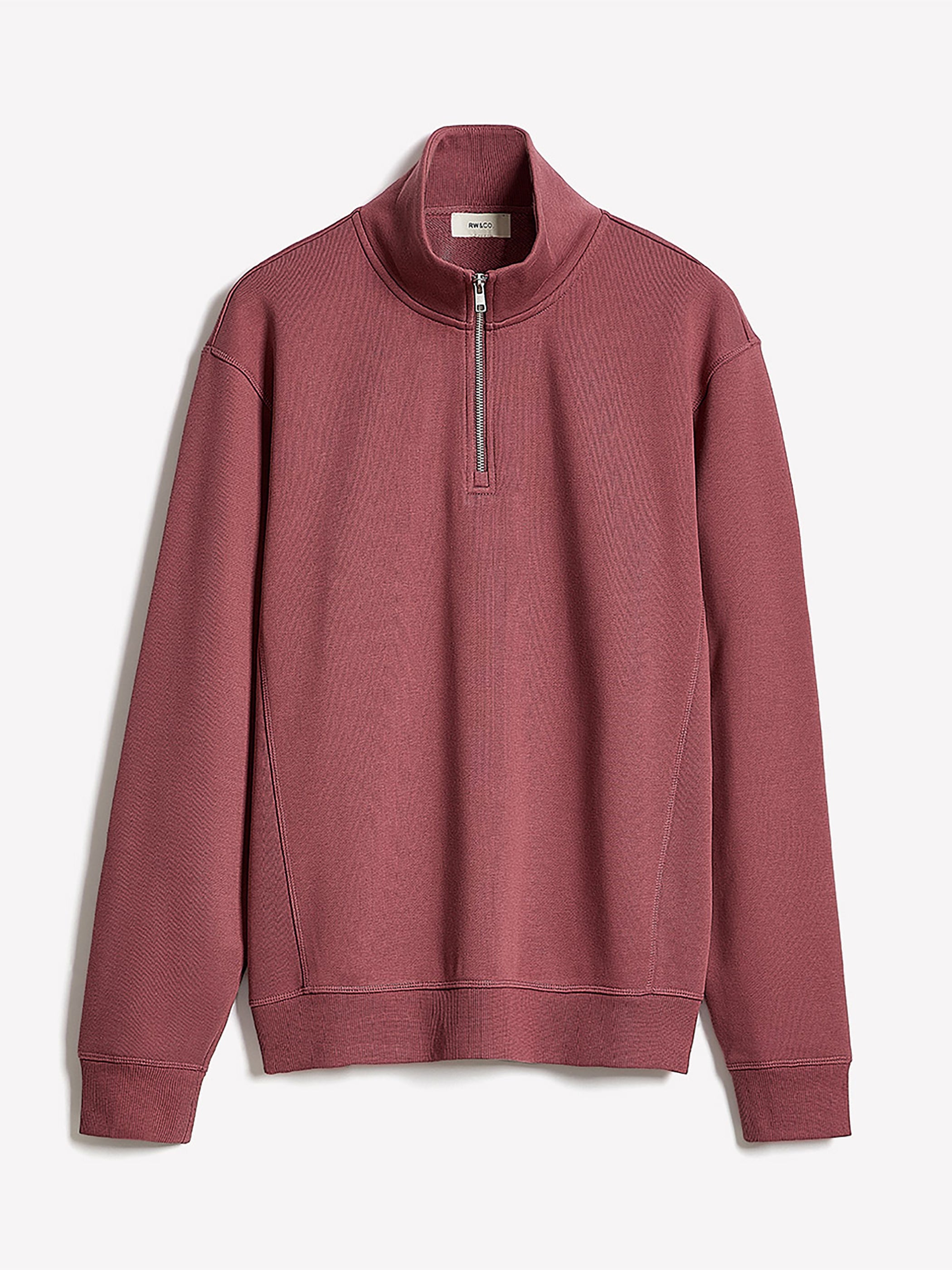 RW&CO Long-Sleeve Quarter-Zip Mock-Neck Sweater