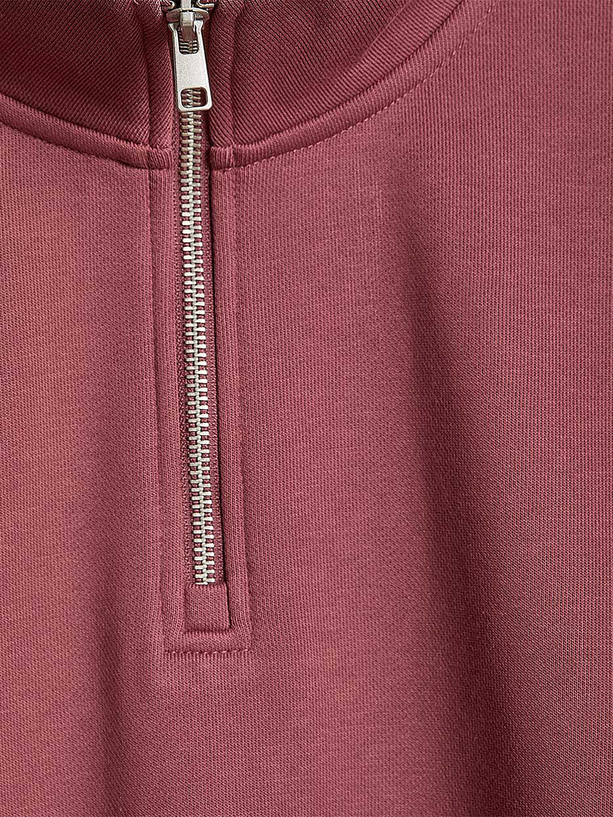 RW&CO Long-Sleeve Quarter-Zip Mock-Neck Sweater