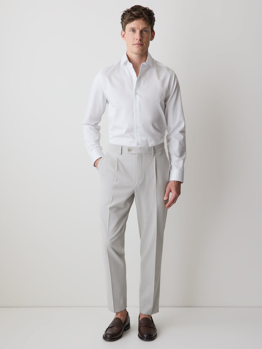RW&CO Slim-Fit Dress Shirt with Micro Dots
