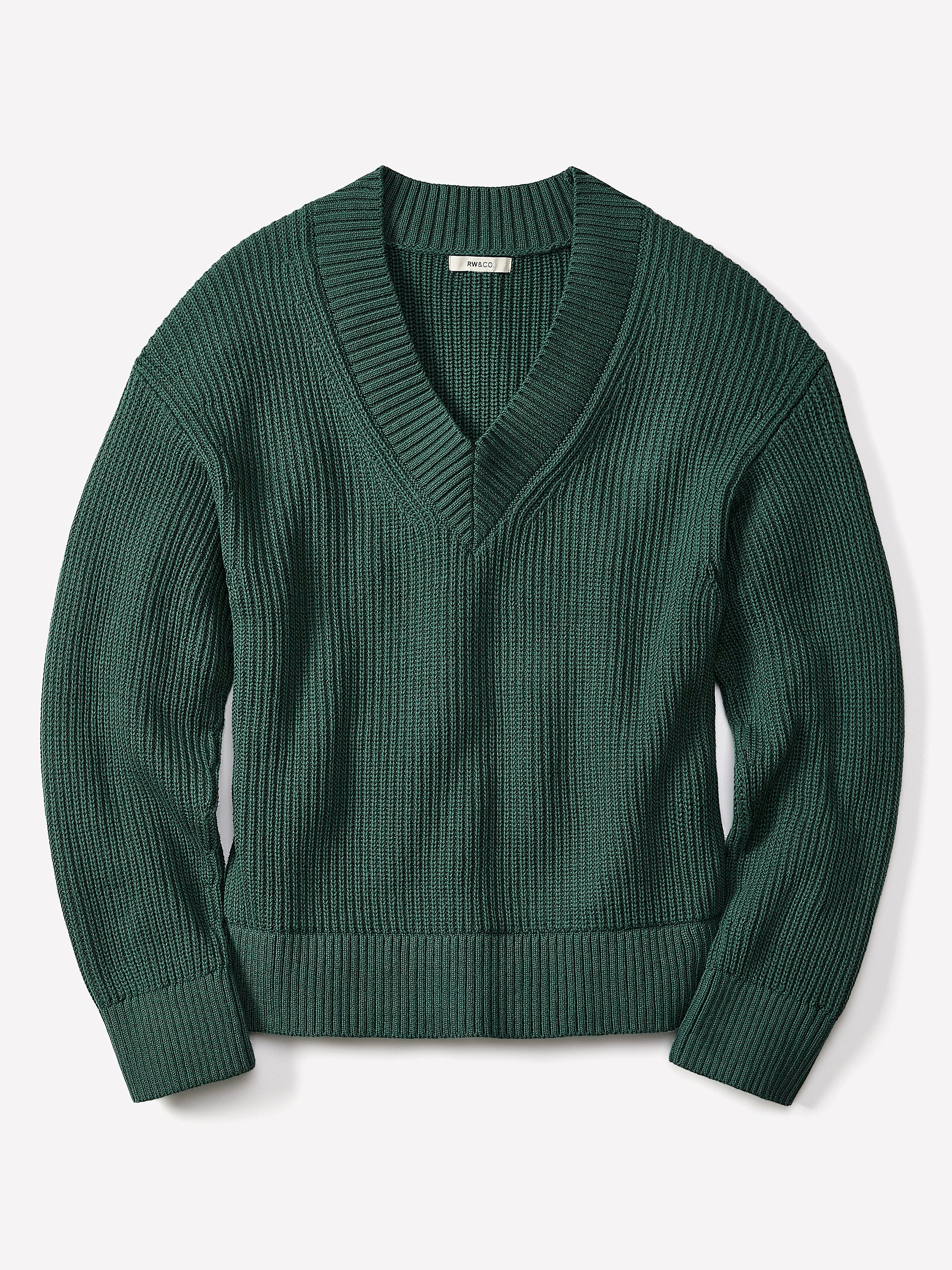 RW&CO Long-Sleeve V-Neck Sweater