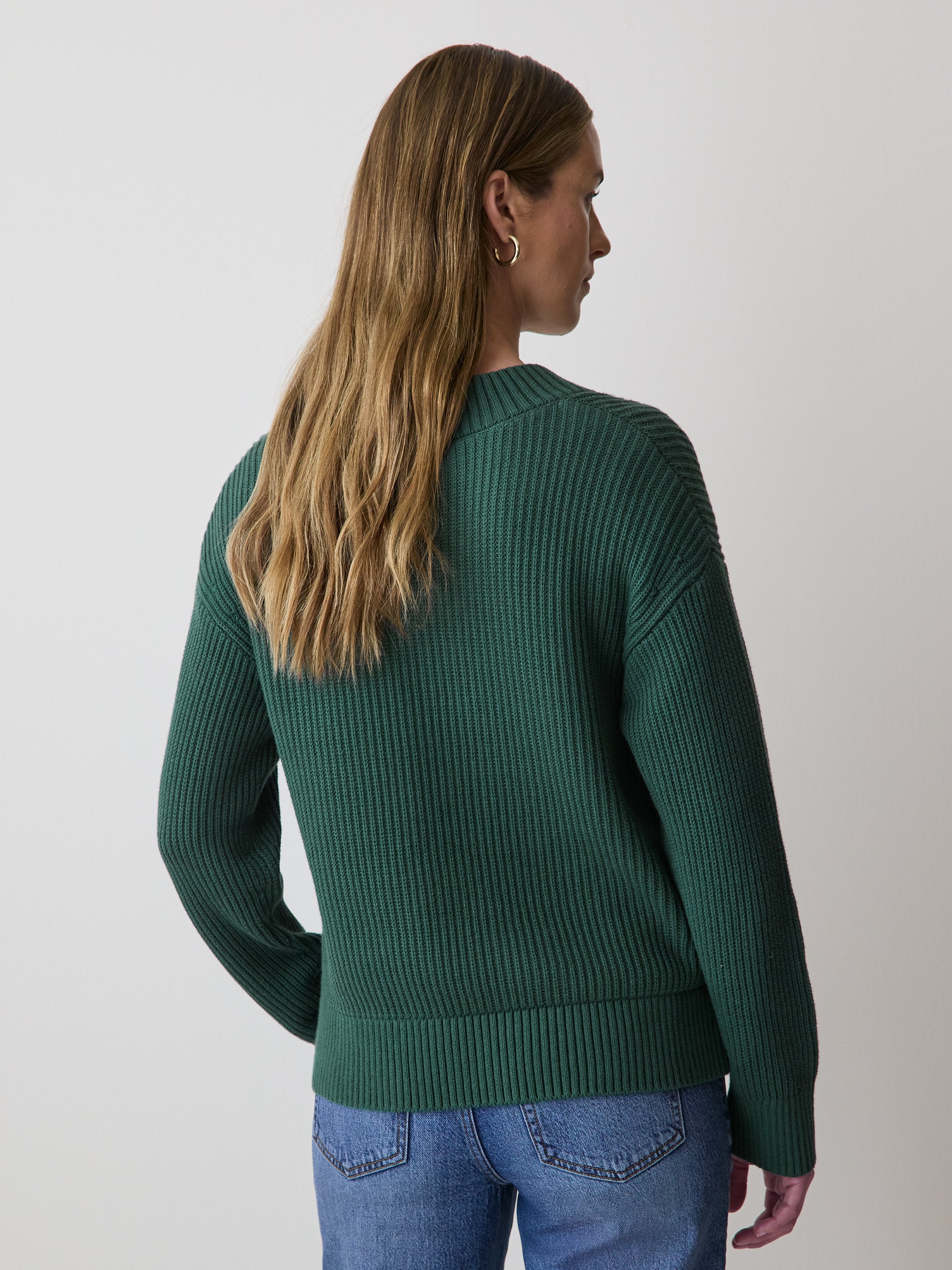 RW&CO Long-Sleeve V-Neck Sweater