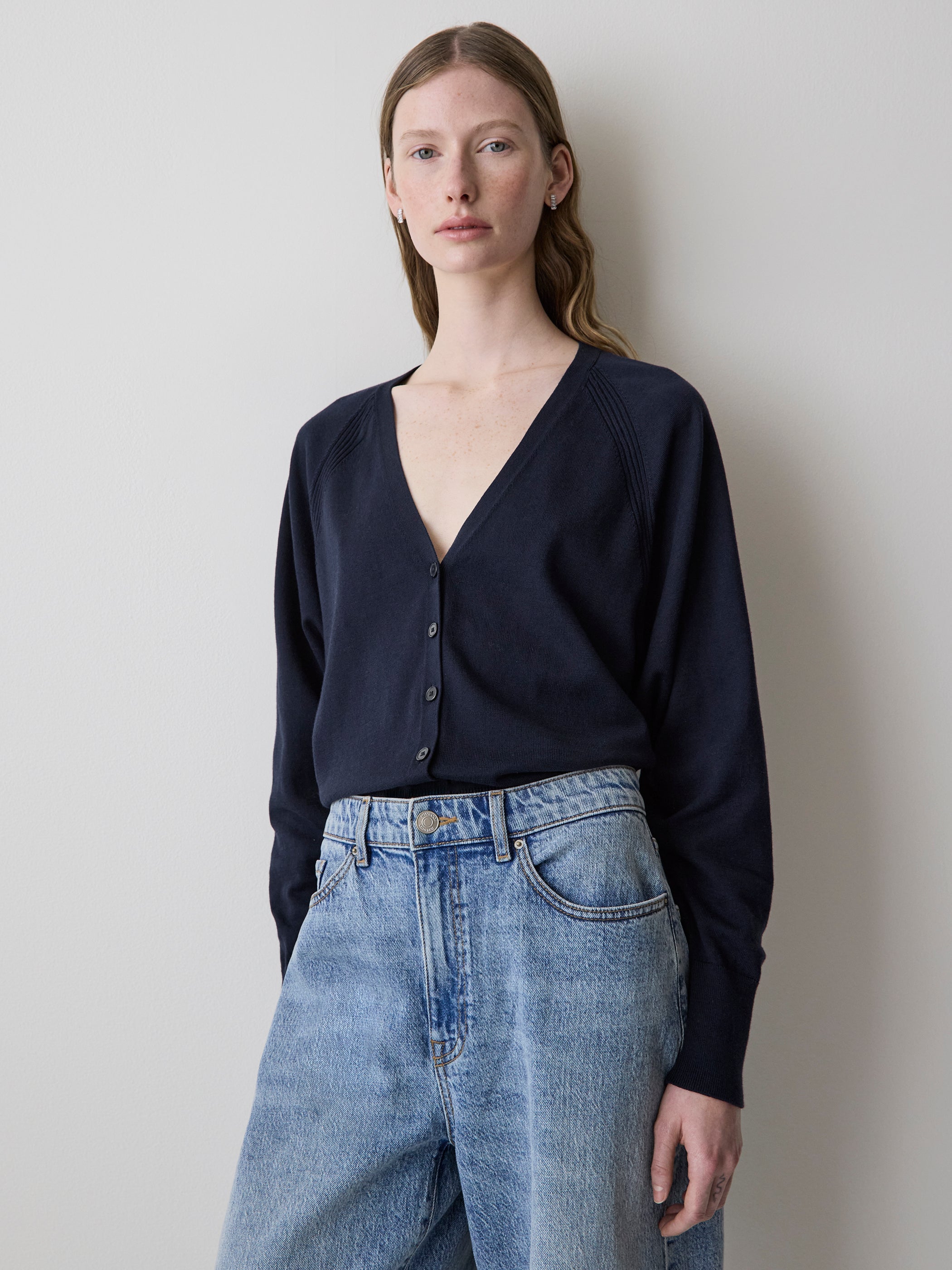 RW&CO Long-Sleeve V-Neck Cardigan