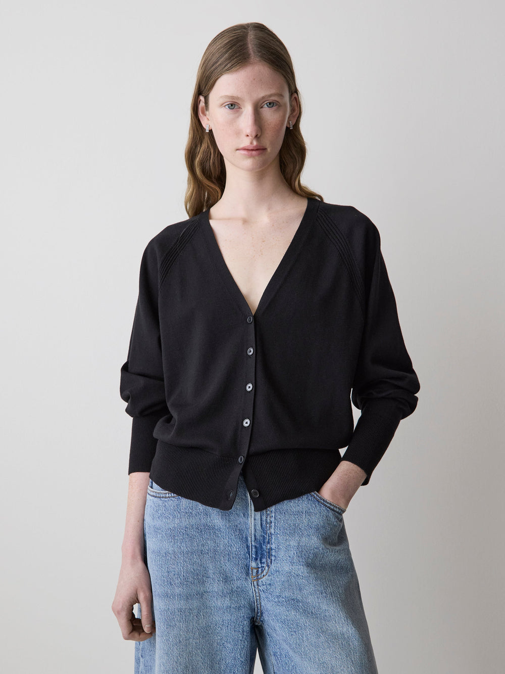 RW&CO Long-Sleeve V-Neck Cardigan