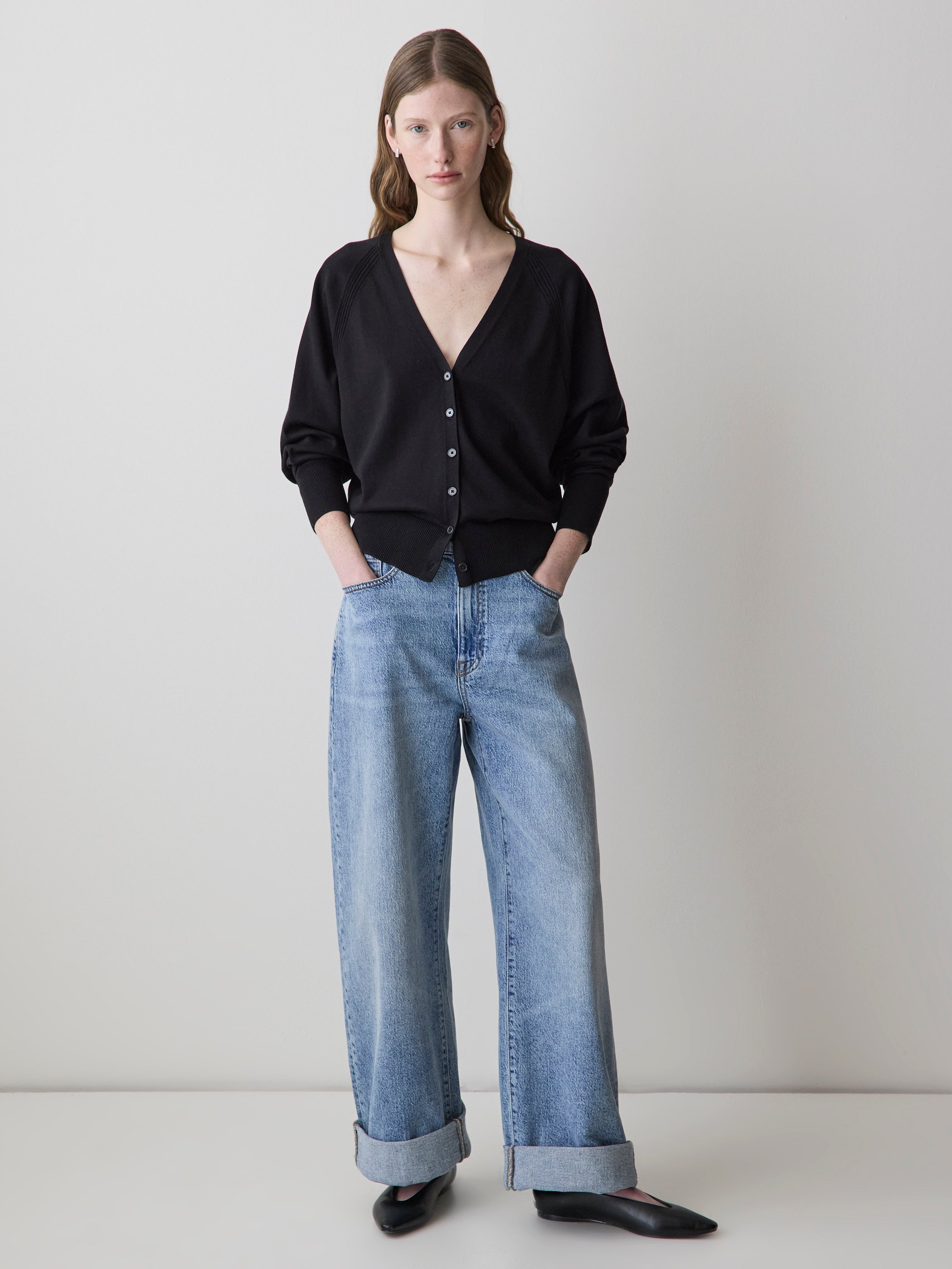 RW&CO Long-Sleeve V-Neck Cardigan