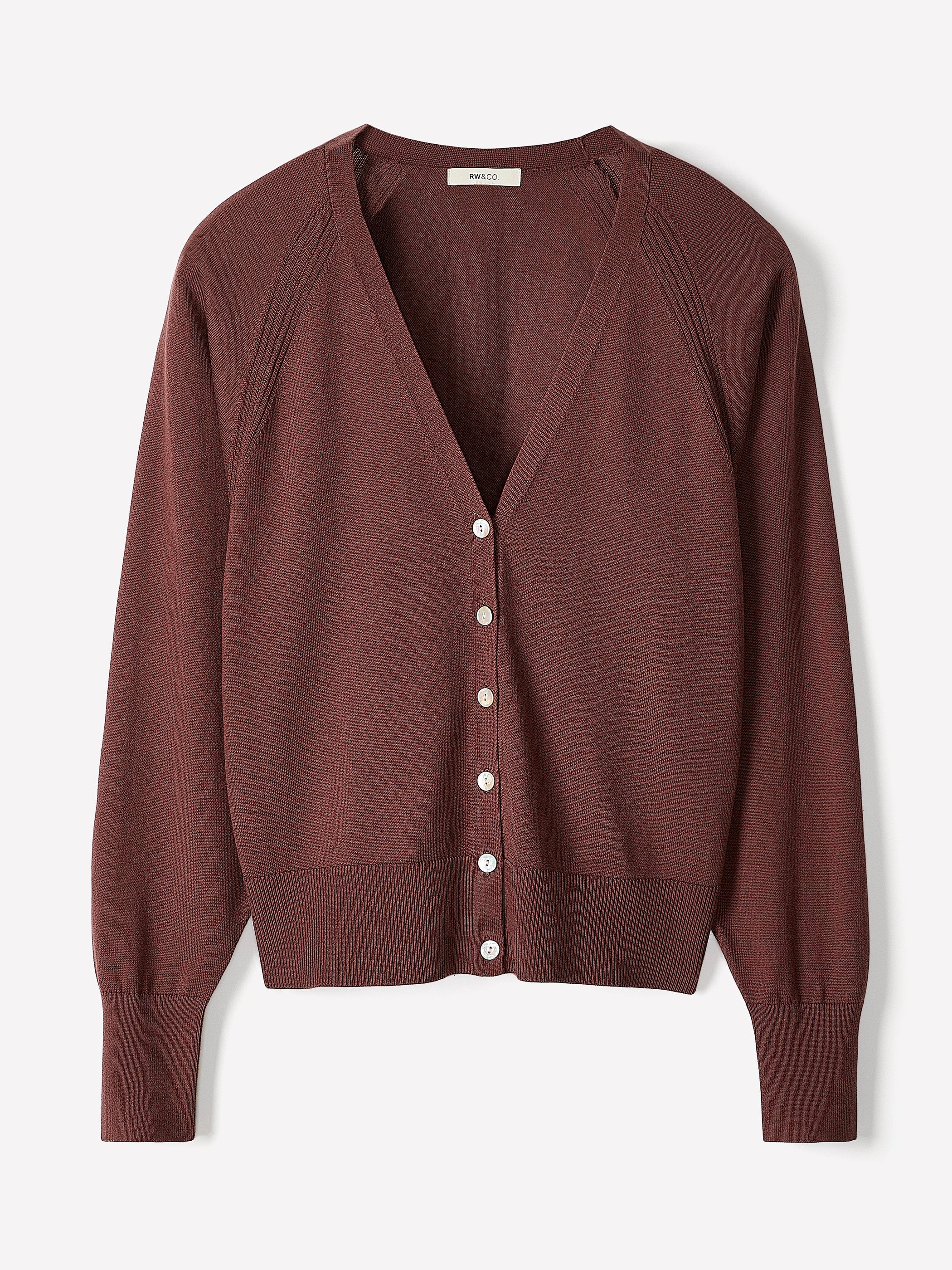 RW&CO Long-Sleeve V-Neck Cardigan