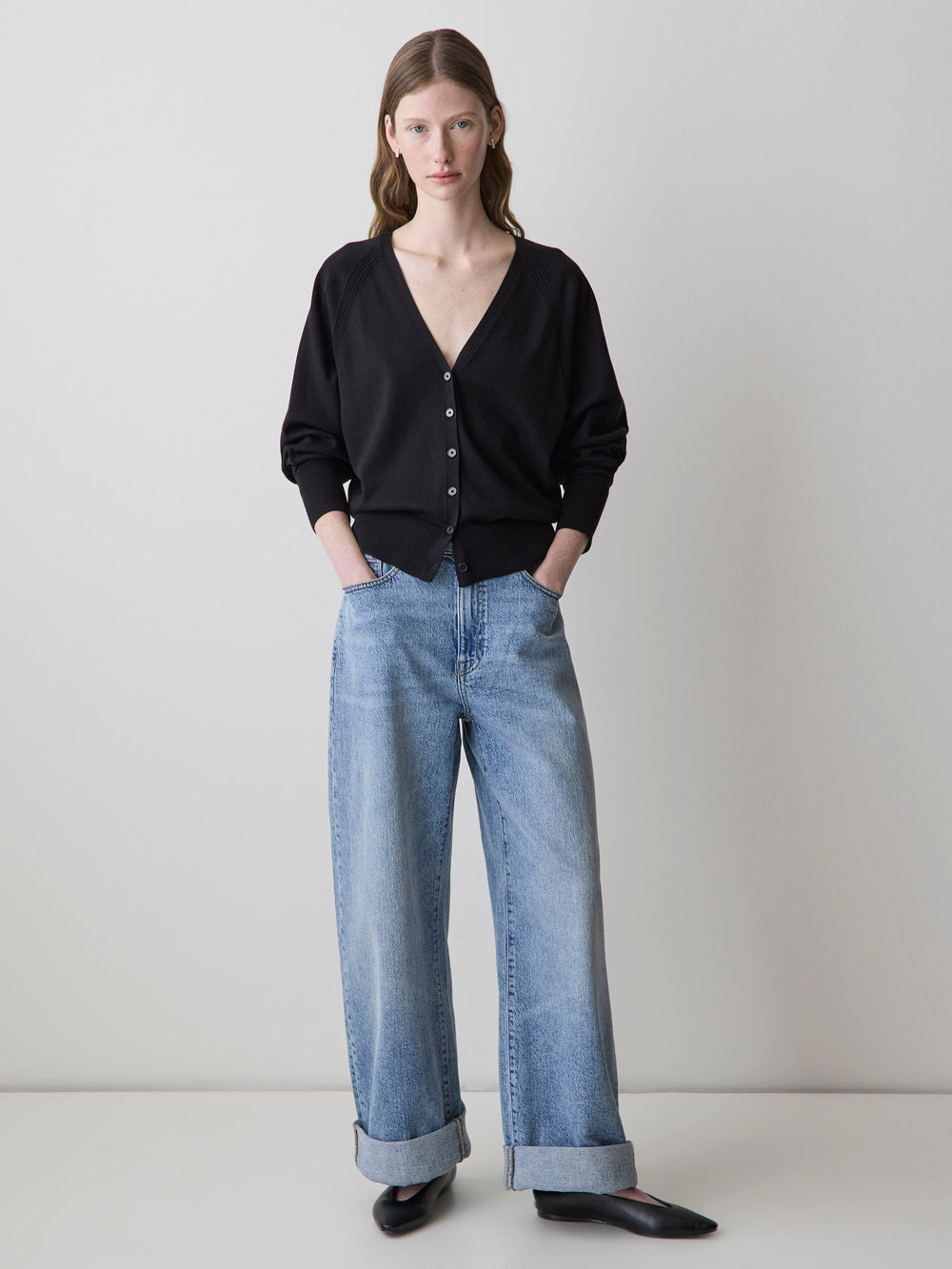 RW&CO Long-Sleeve V-Neck Cardigan