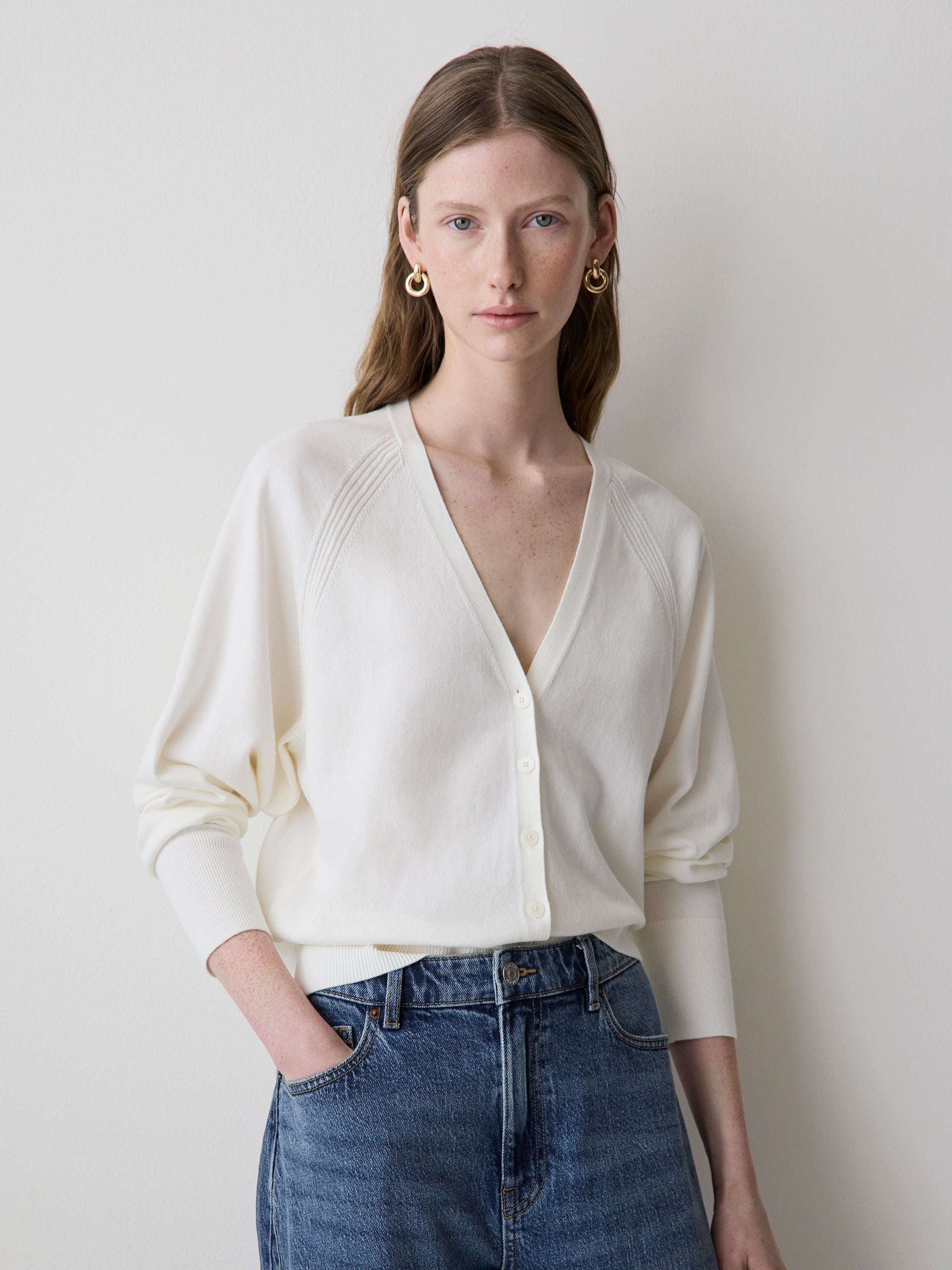 RW&CO Long-Sleeve V-Neck Cardigan