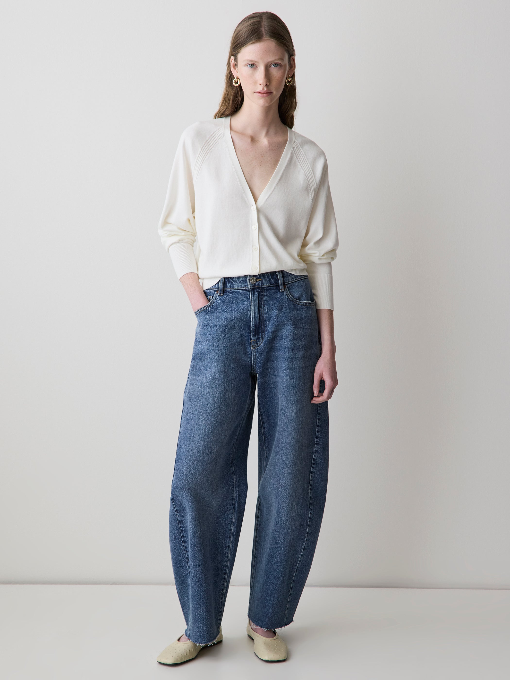 RW&CO Long-Sleeve V-Neck Cardigan