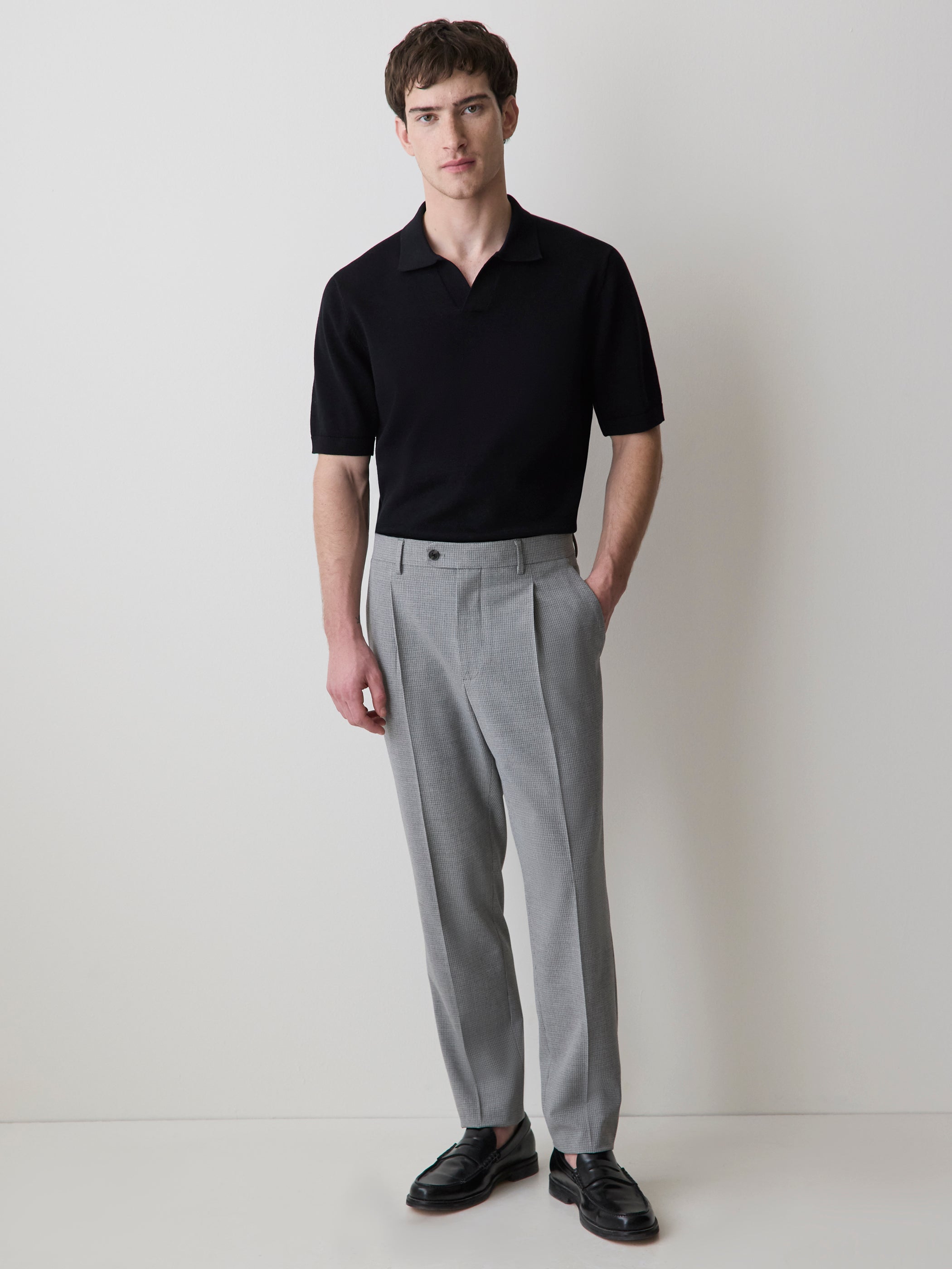 RW&CO Tapered-Leg Pleated Dress Pant
