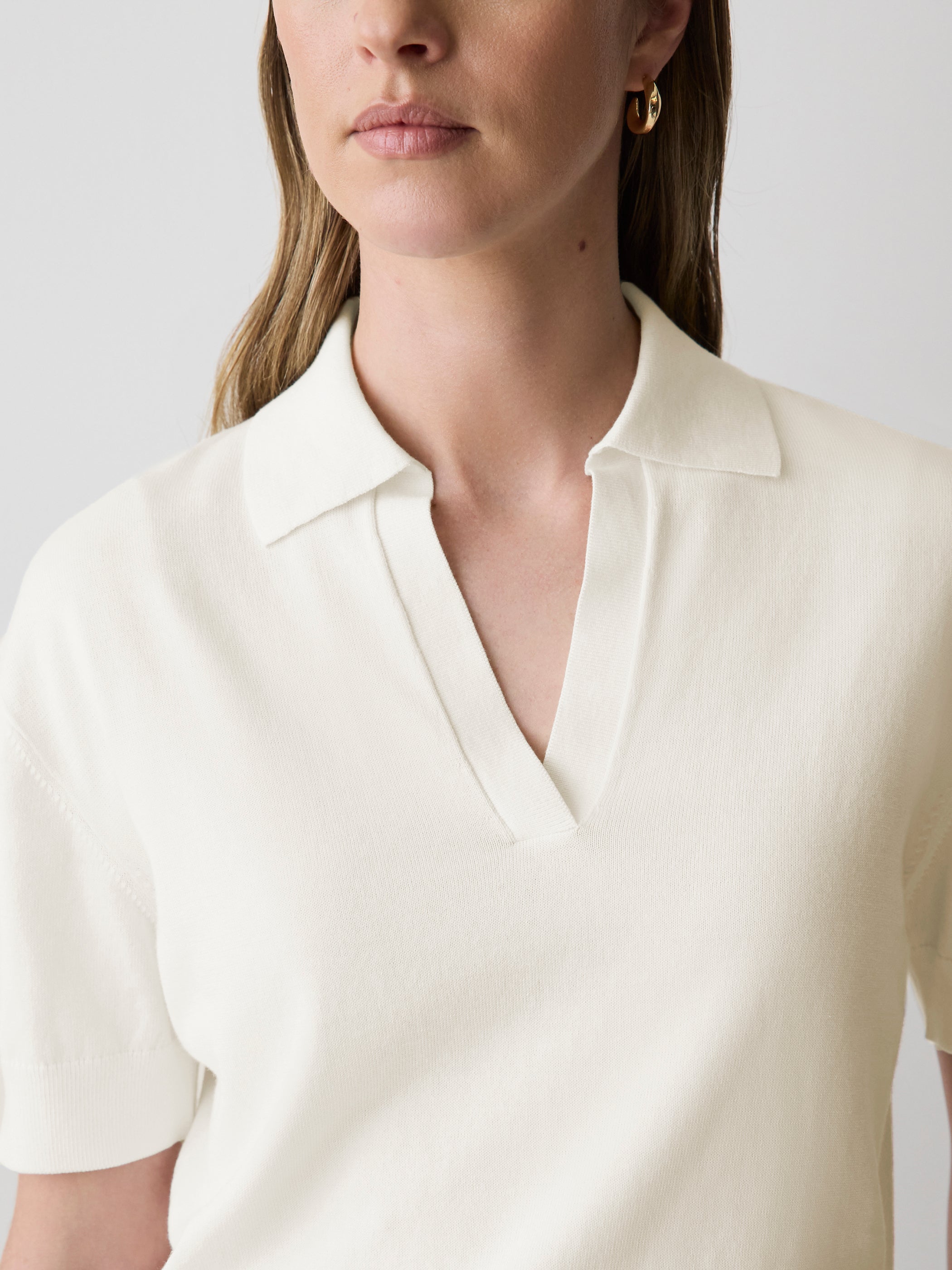 RW&CO Short-Sleeve Polo Sweater
