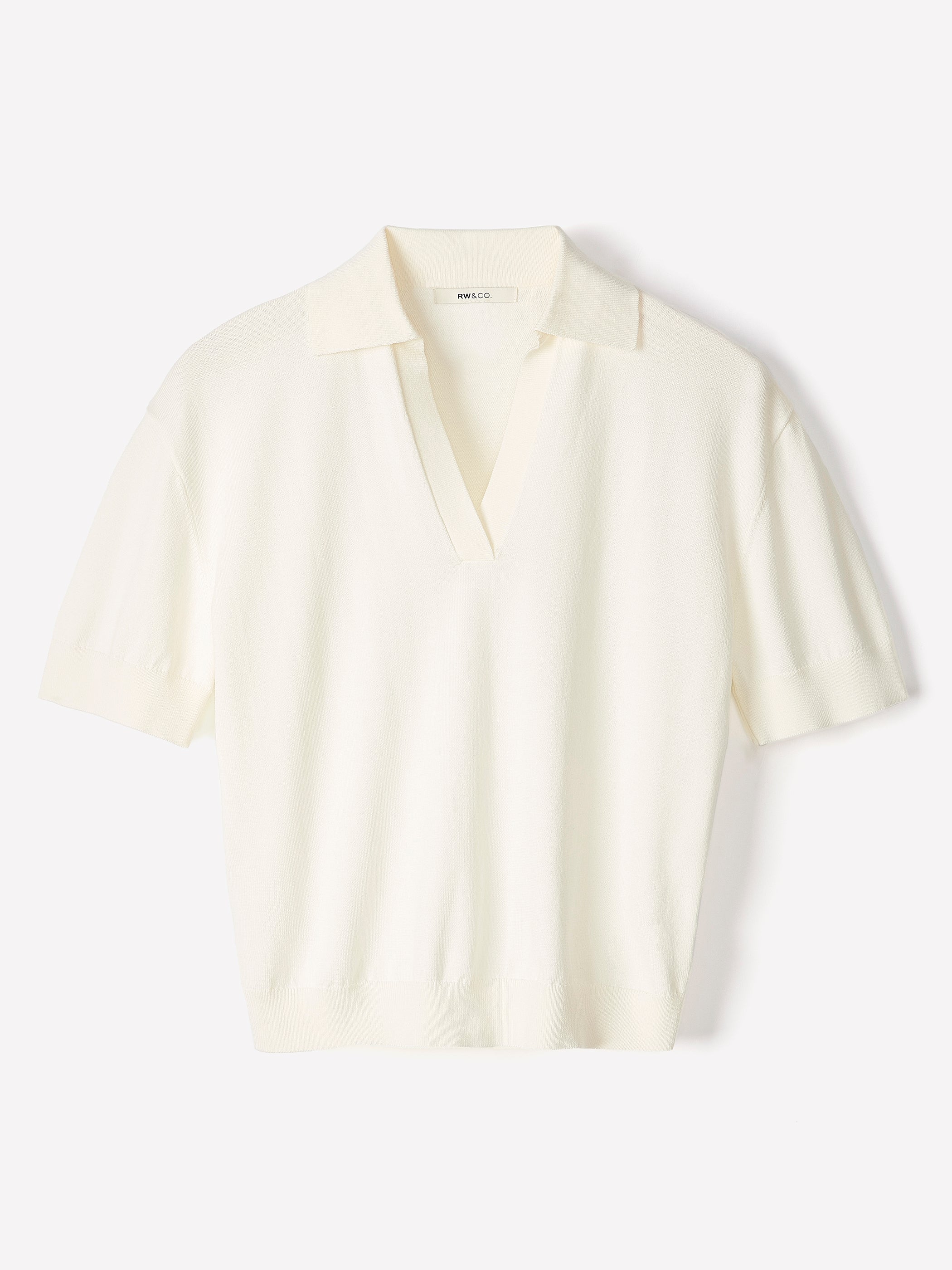 RW&CO Short-Sleeve Polo Sweater