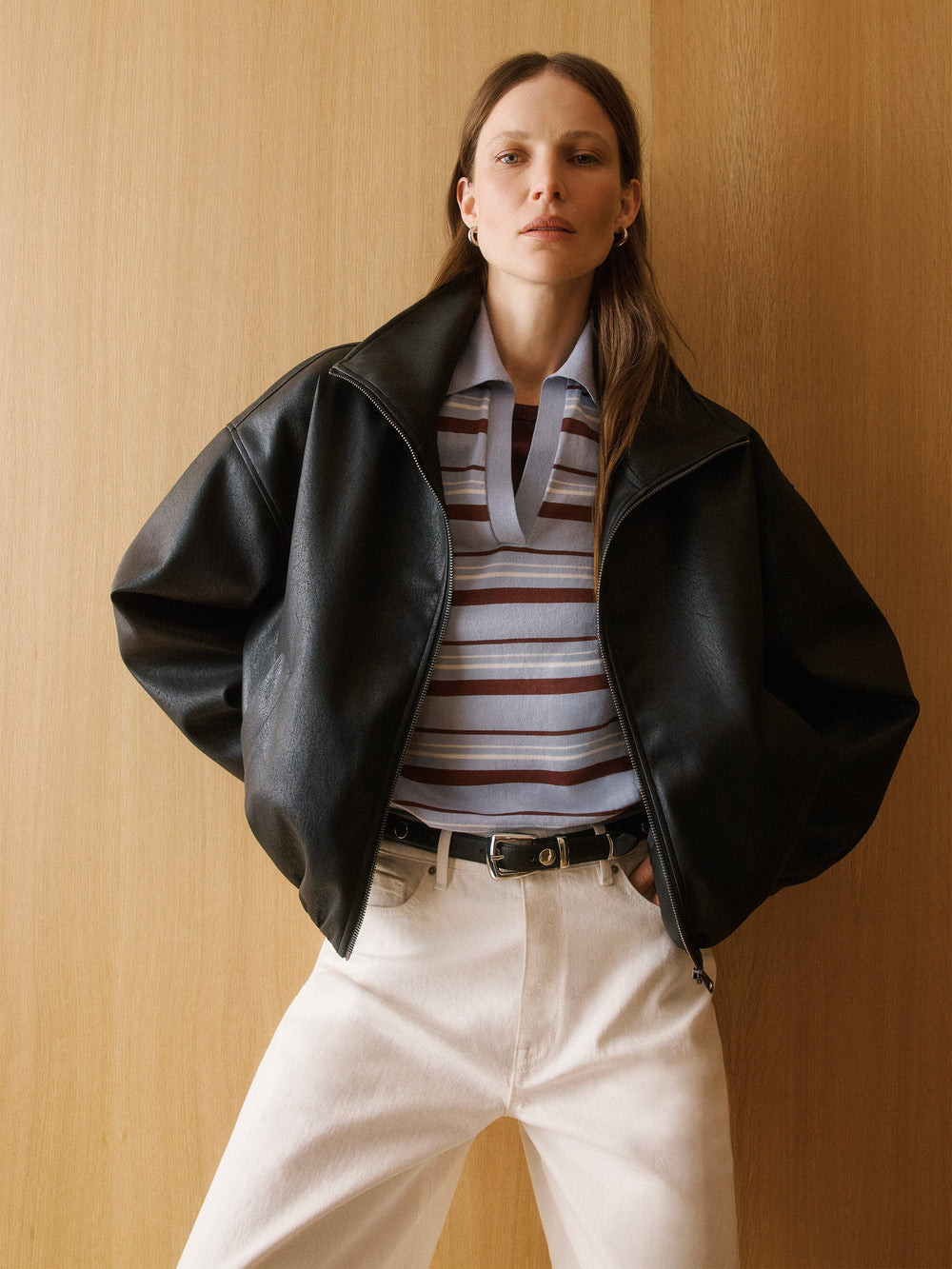 RW&CO Short-Sleeve Polo Sweater
