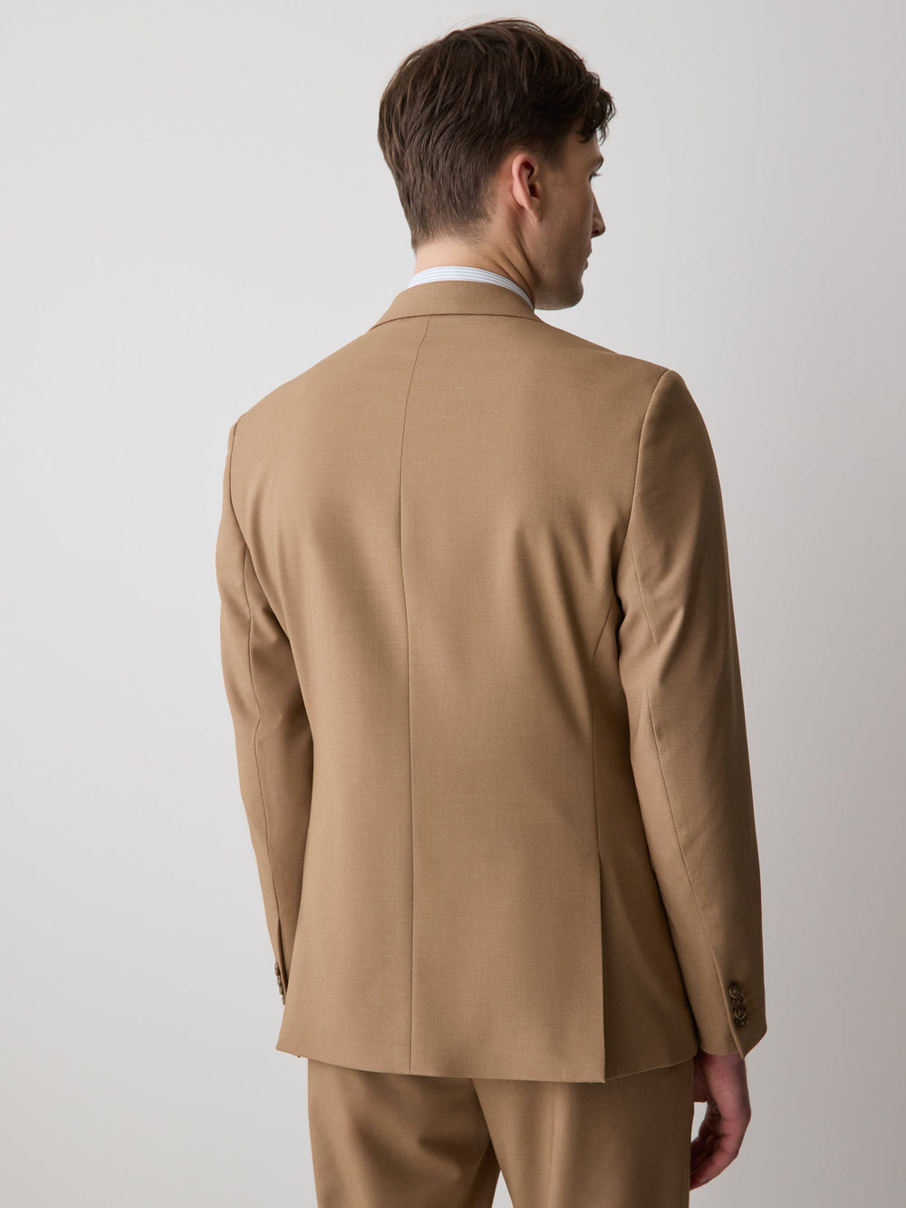 RW&CO Slim Fit Peachy Camel Suit Blazer