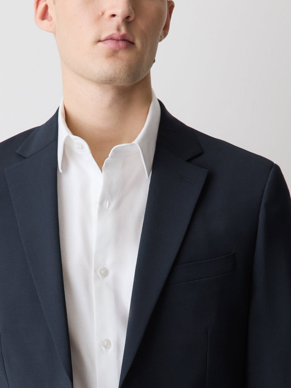 RW&CO Slim Fit Navy Wool Suit Blazer
