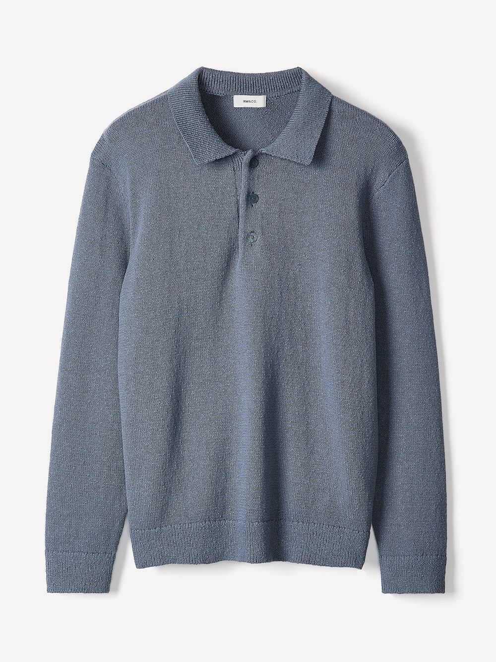 RW&CO Long-Sleeve Bouclé Polo Sweater