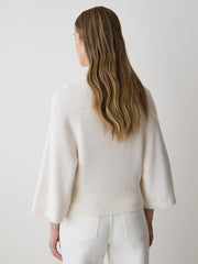 RW&CO Wide-Sleeve Crew-Neck Merino-Blend Sweater