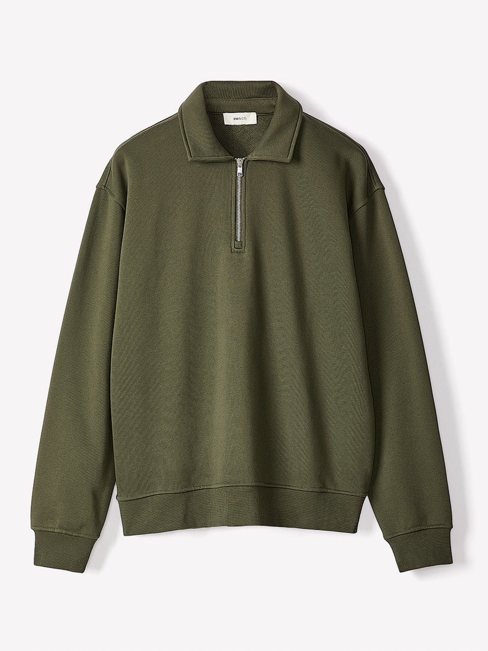 RW&CO Long-Sleeve Quarter-Zip Polo Sweater