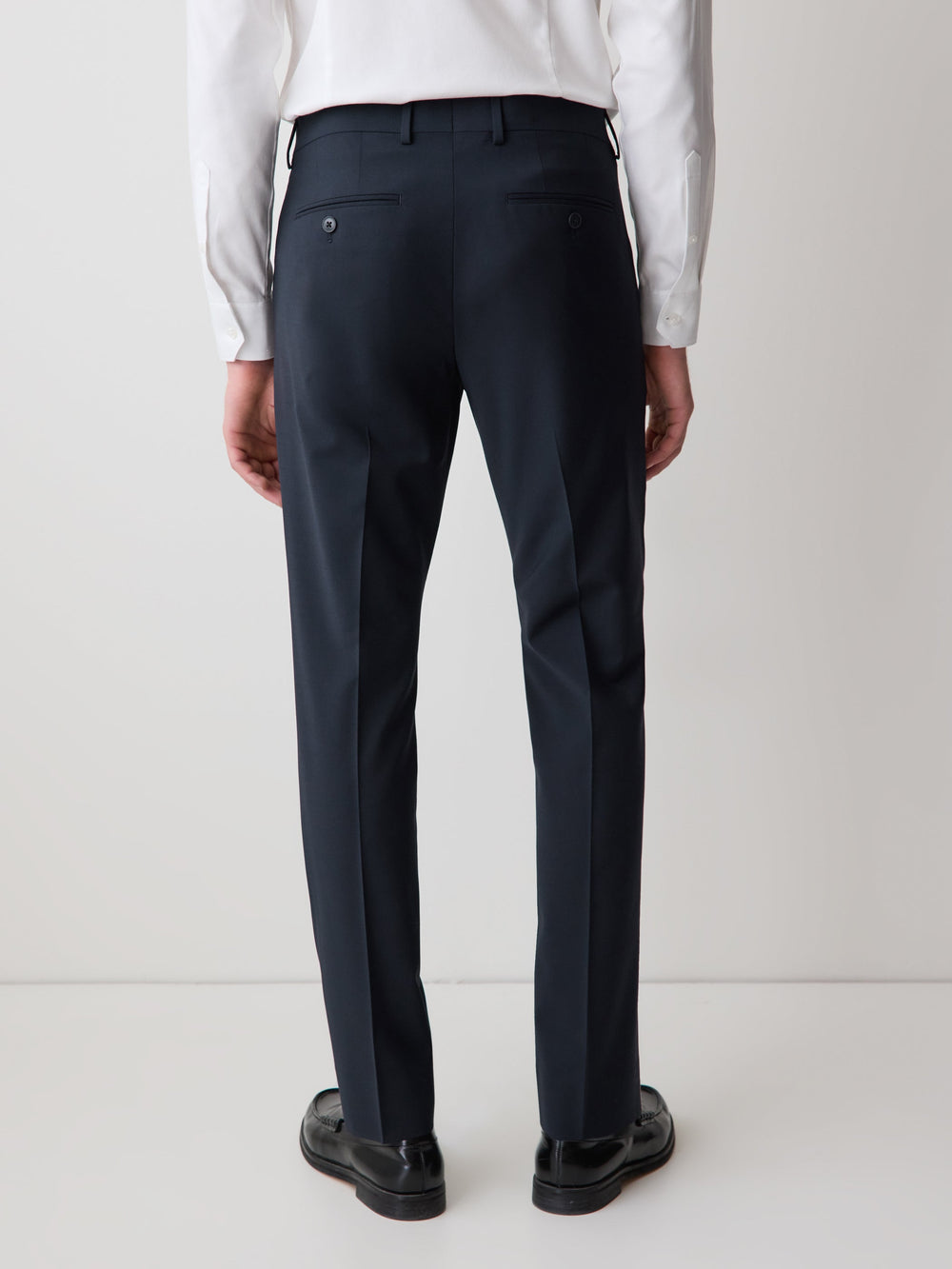 RW&CO Slim Fit Navy Wool Suit Pant