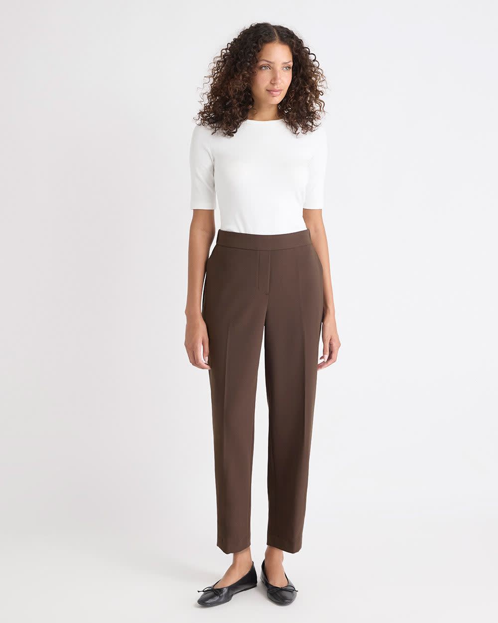 RW&CO Mid-Rise Tapered-Leg Flowy Jogger Pant