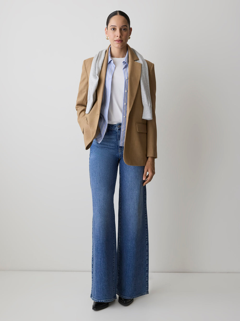 RW&CO Oversized One-Button Blazer