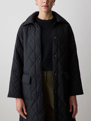 RW&CO Quilted Trench Coat with Shirt Collar