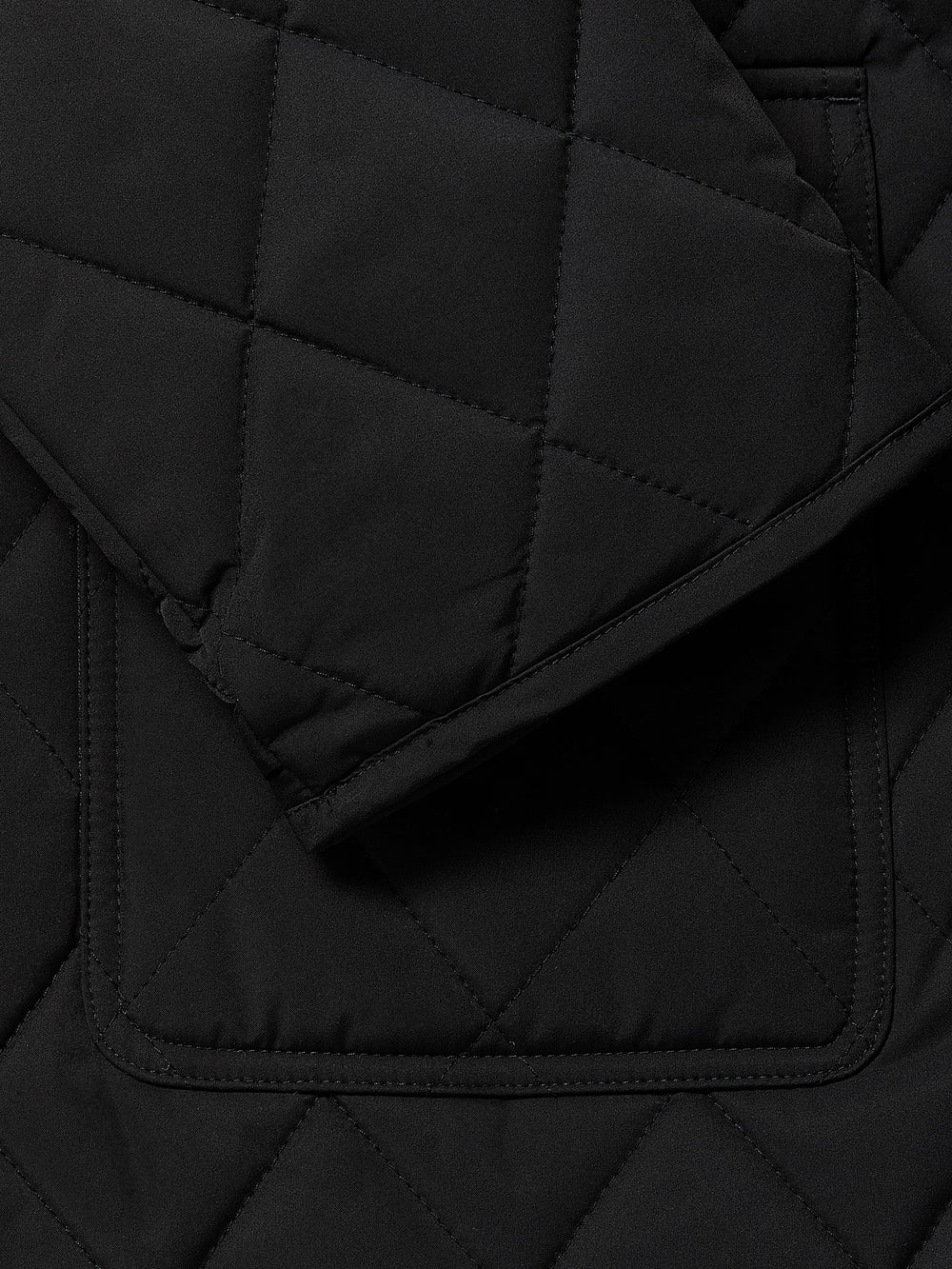 RW&CO Quilted Trench Coat with Shirt Collar