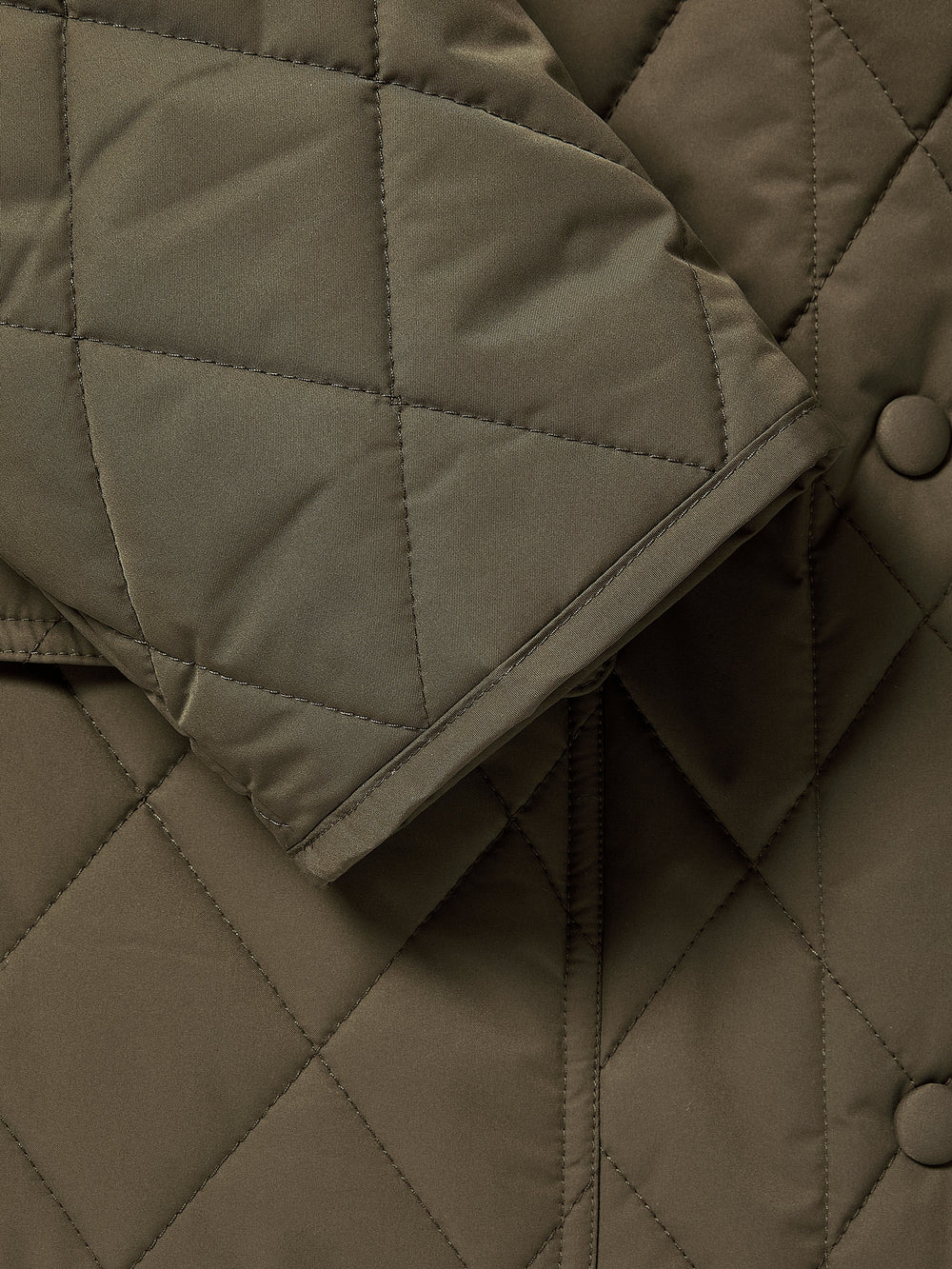 RW&CO Quilted Trench Coat with Shirt Collar