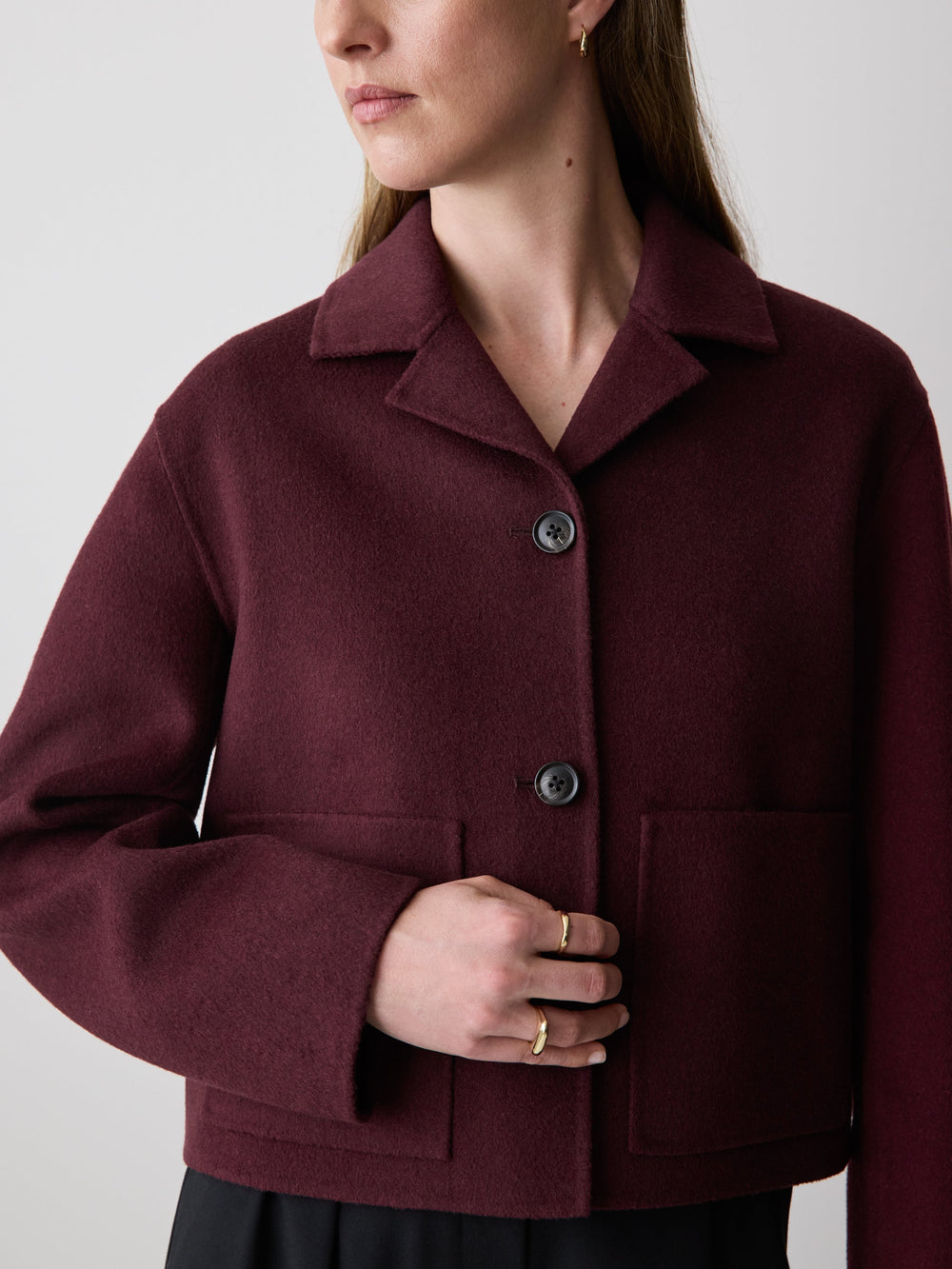 RW&CO Double Face Wool-Blend Transitional Coat