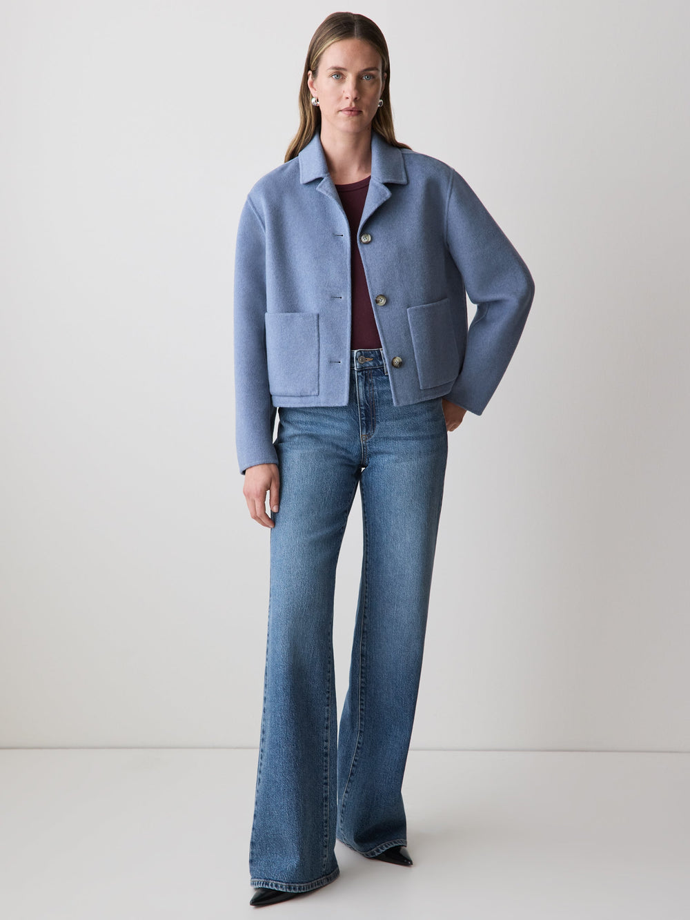 RW&CO Double Face Wool-Blend Transitional Coat