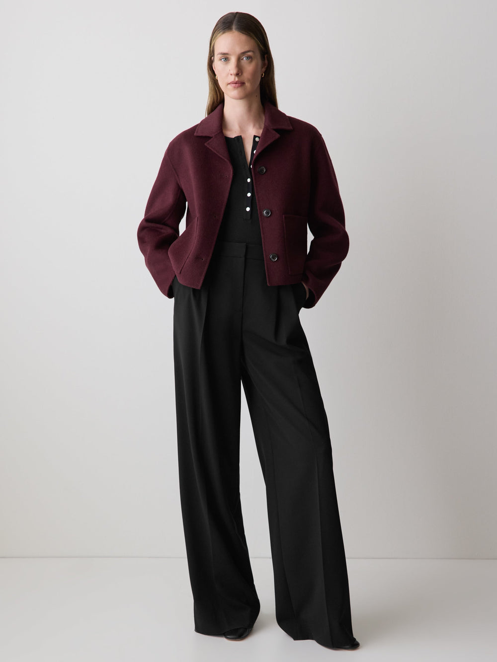 RW&CO Double Face Wool-Blend Transitional Coat