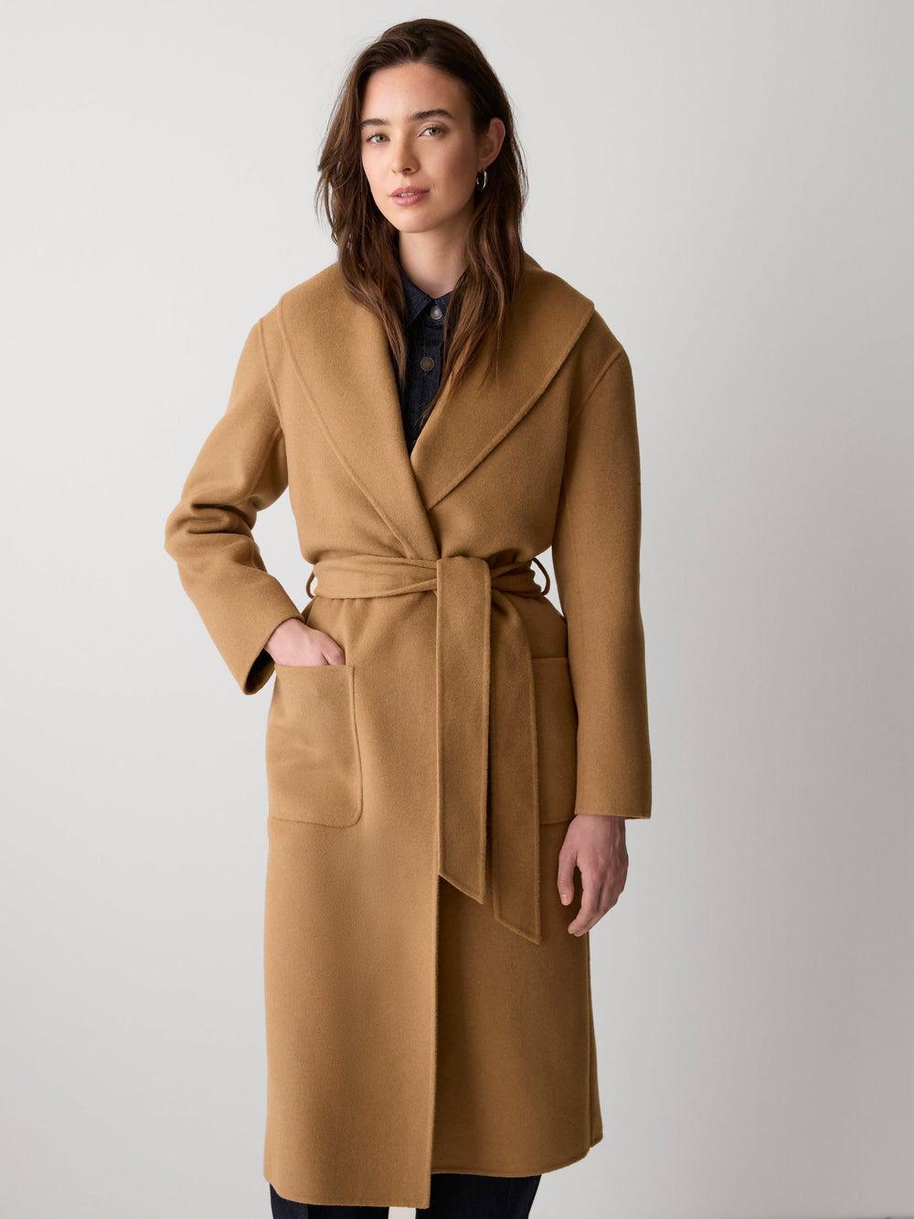 RW&CO Double Face Long Coat with Belt