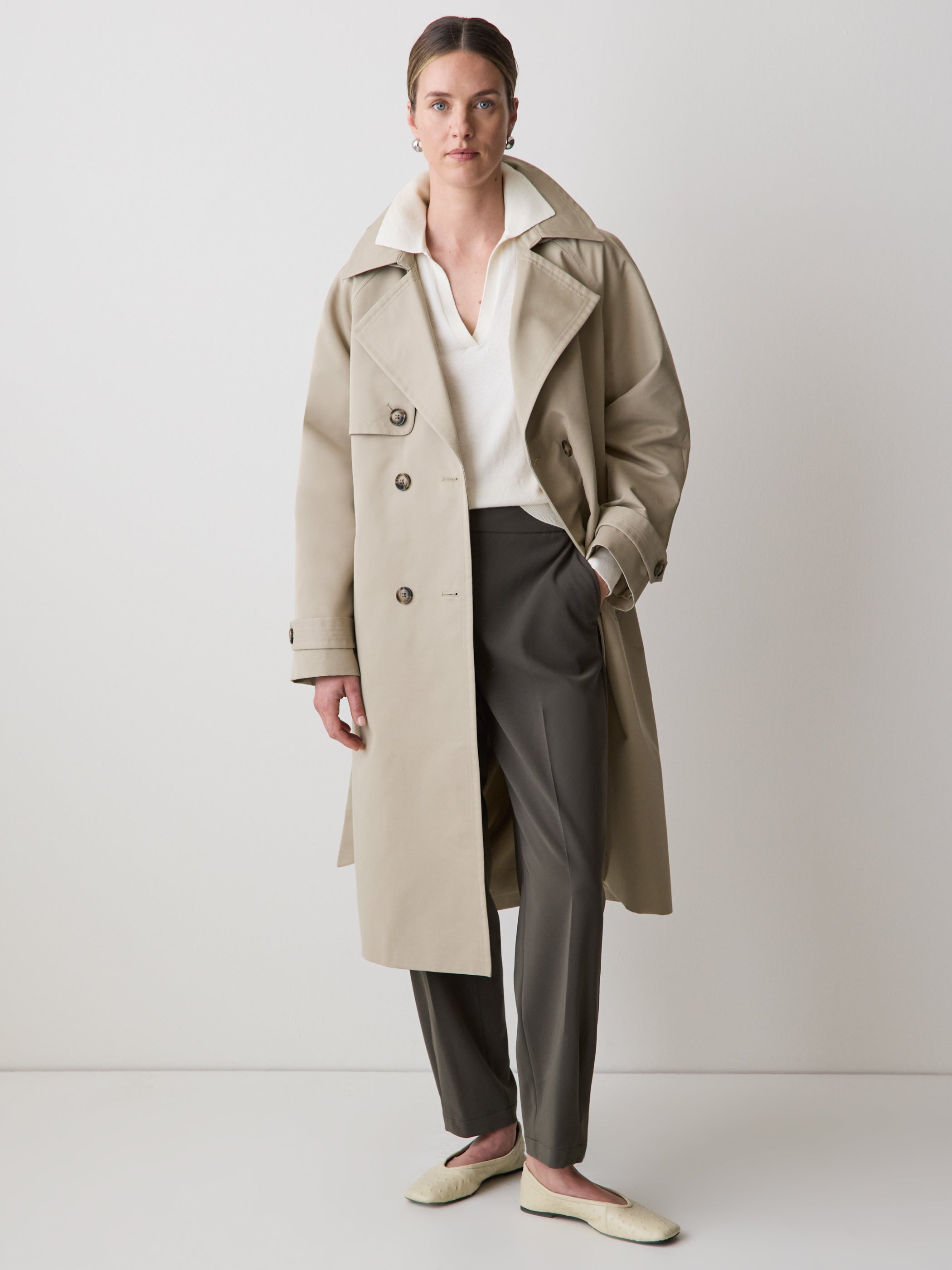 RW&CO Trench Coat with Quilted Lining